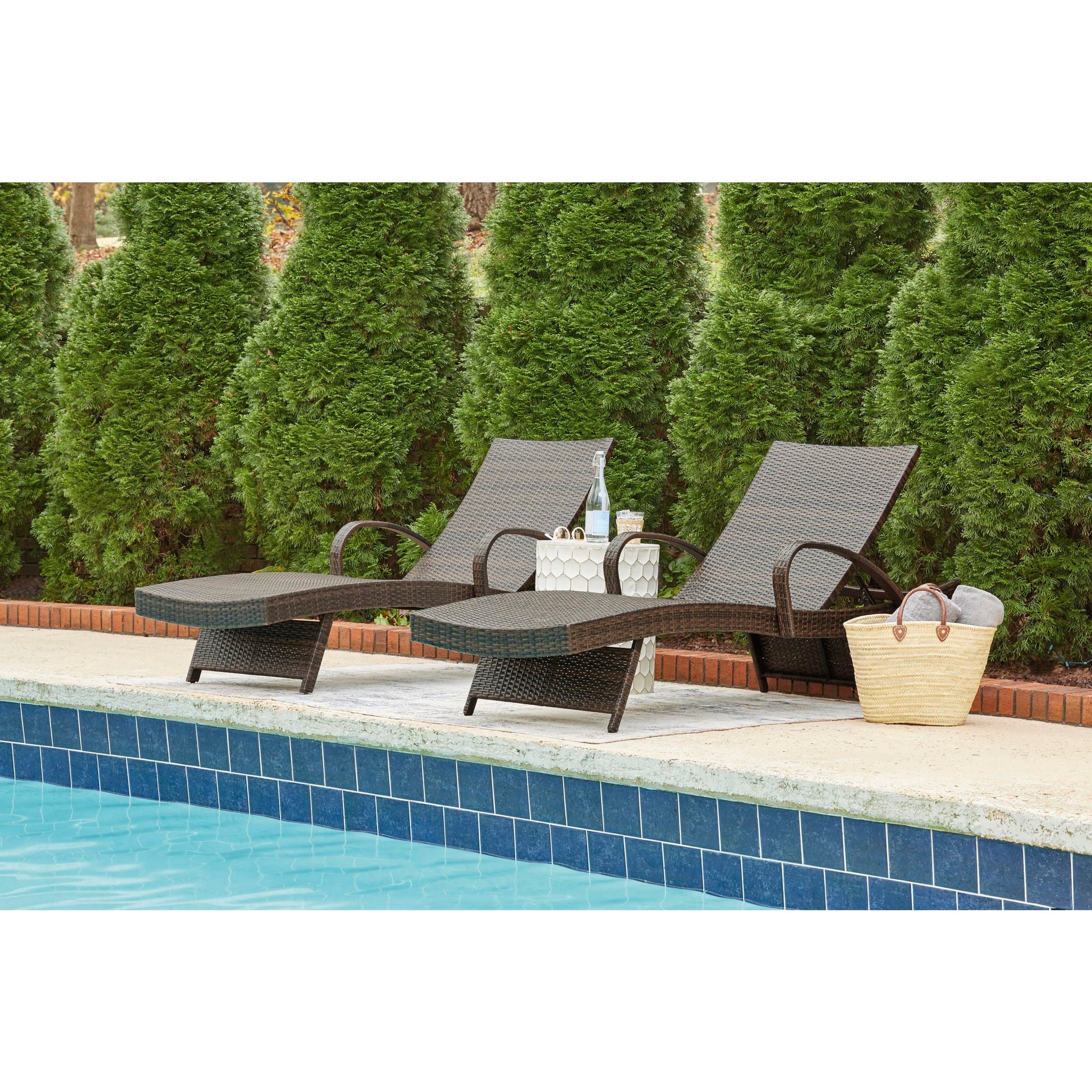 Kantana Chaise Lounge (set of 2) - Brown - Image 2