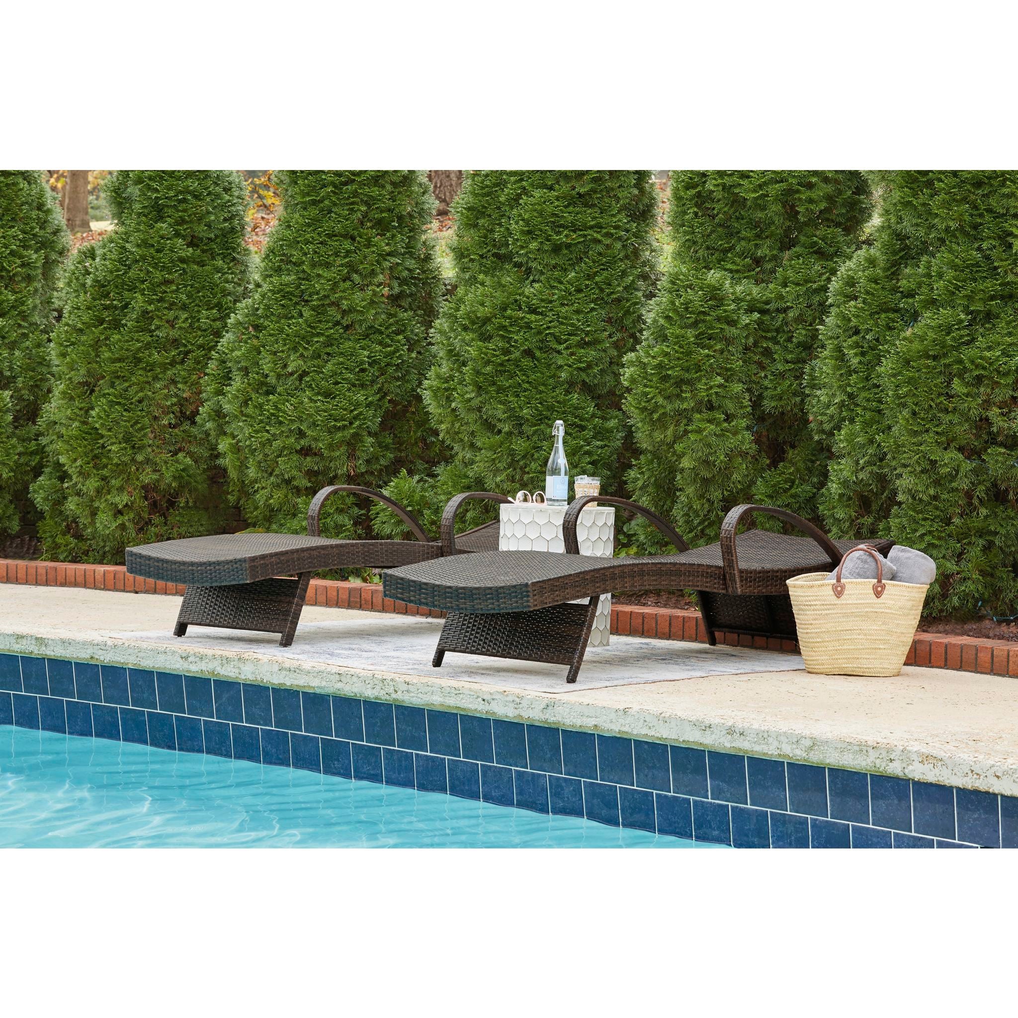 Kantana Chaise Lounge (set of 2) - Brown - Image 6