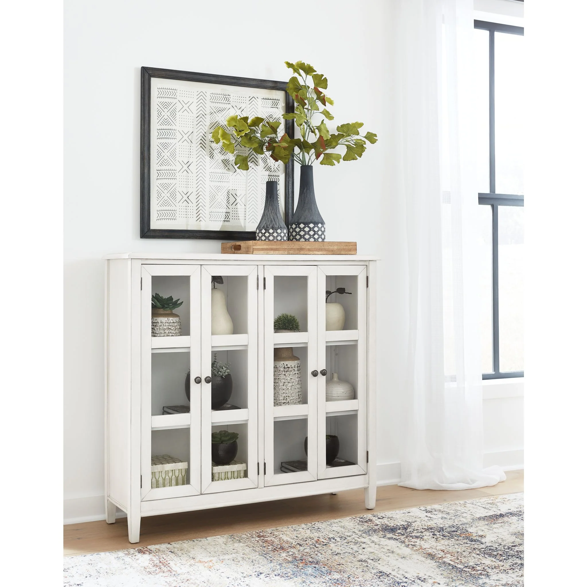 Kanwyn Accent Cabinet - Whitewash - Image 2