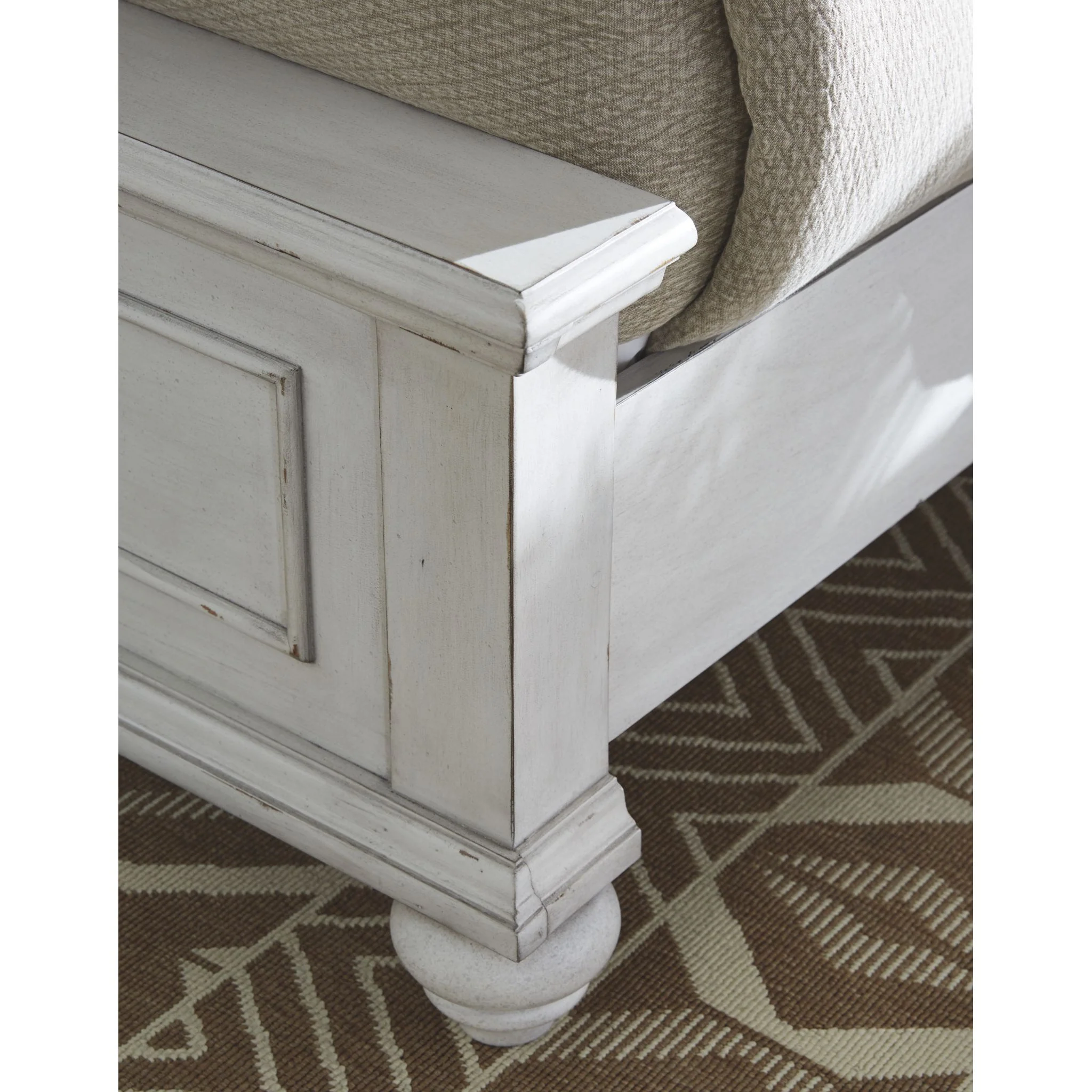 Kanwyn Panel Bed - Whitewash - Image 38