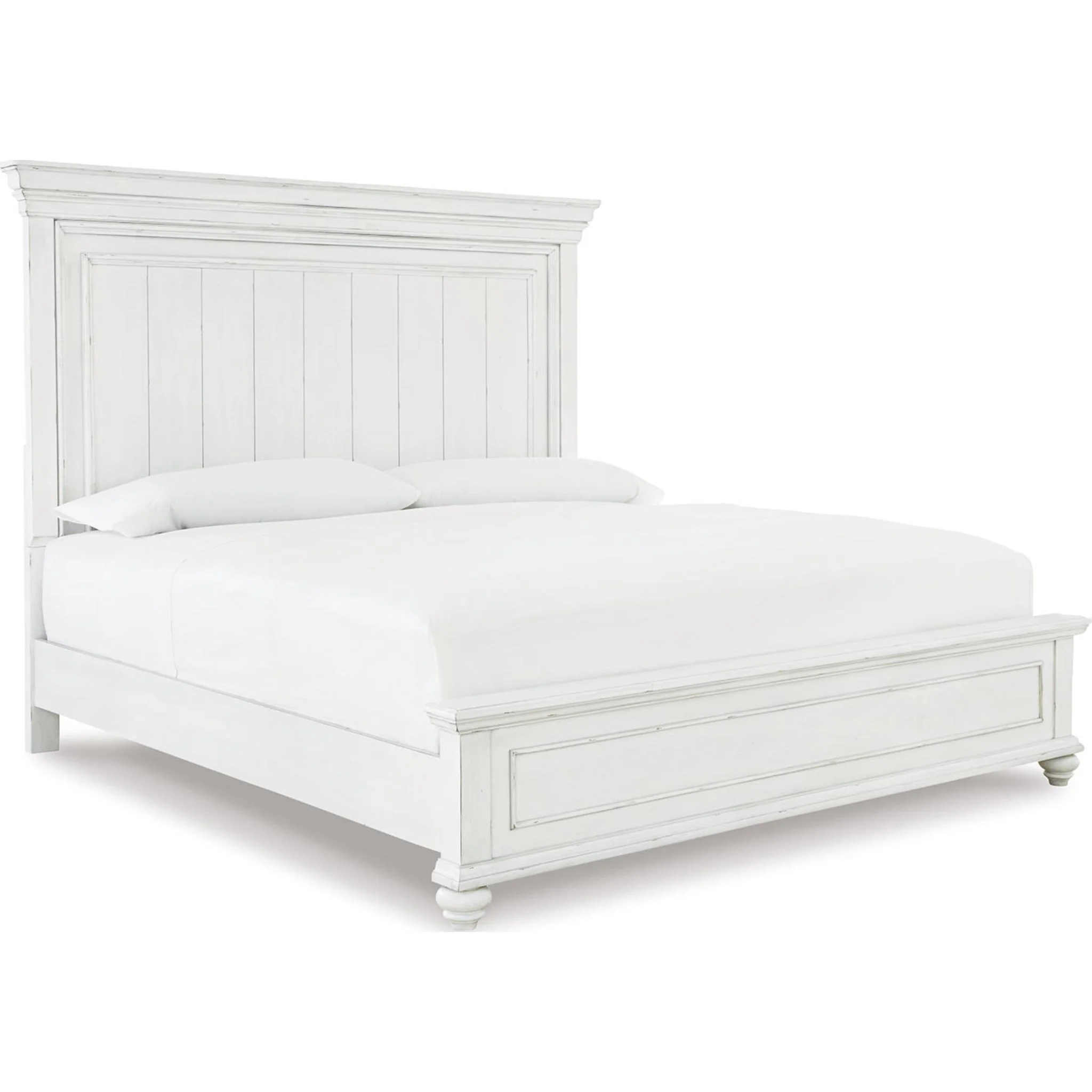 Kanwyn Panel Bed - Whitewash - Image 67