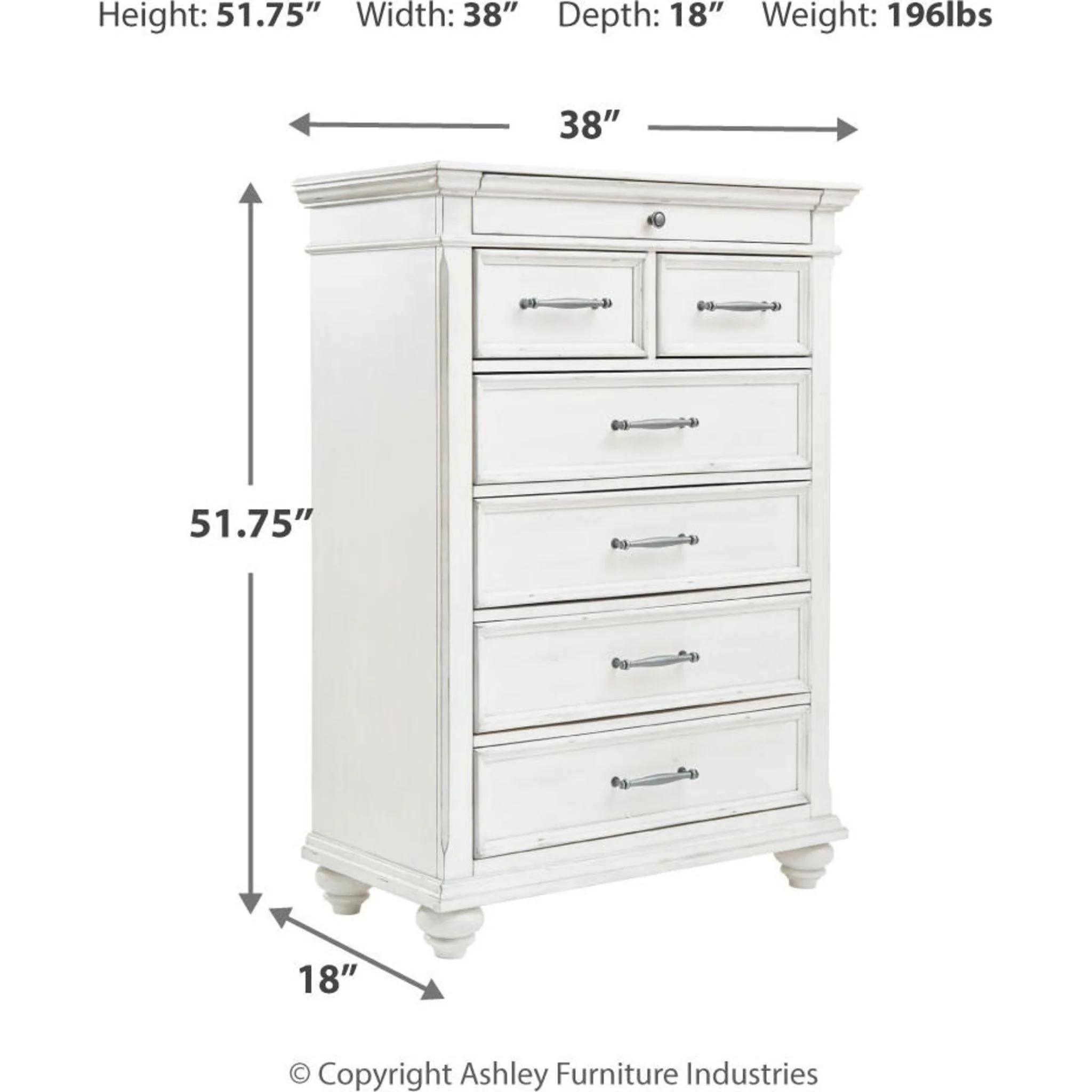 Kanwyn Chest - Whitewash - Image 12