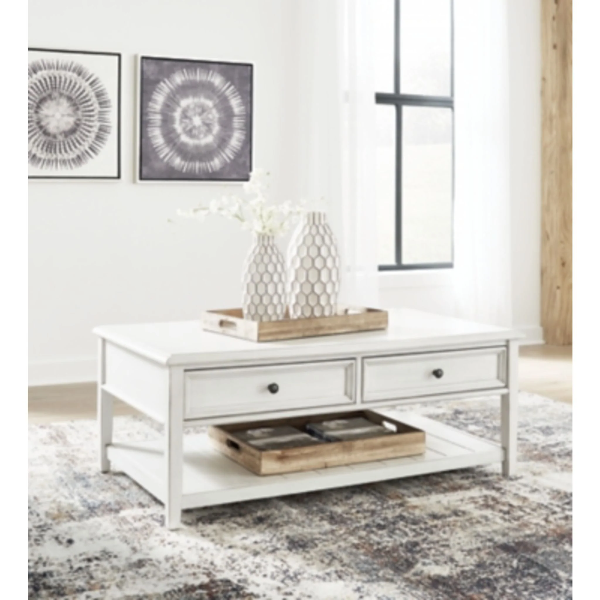 Kanwyn Coffee Table - Whitewash - Image 8