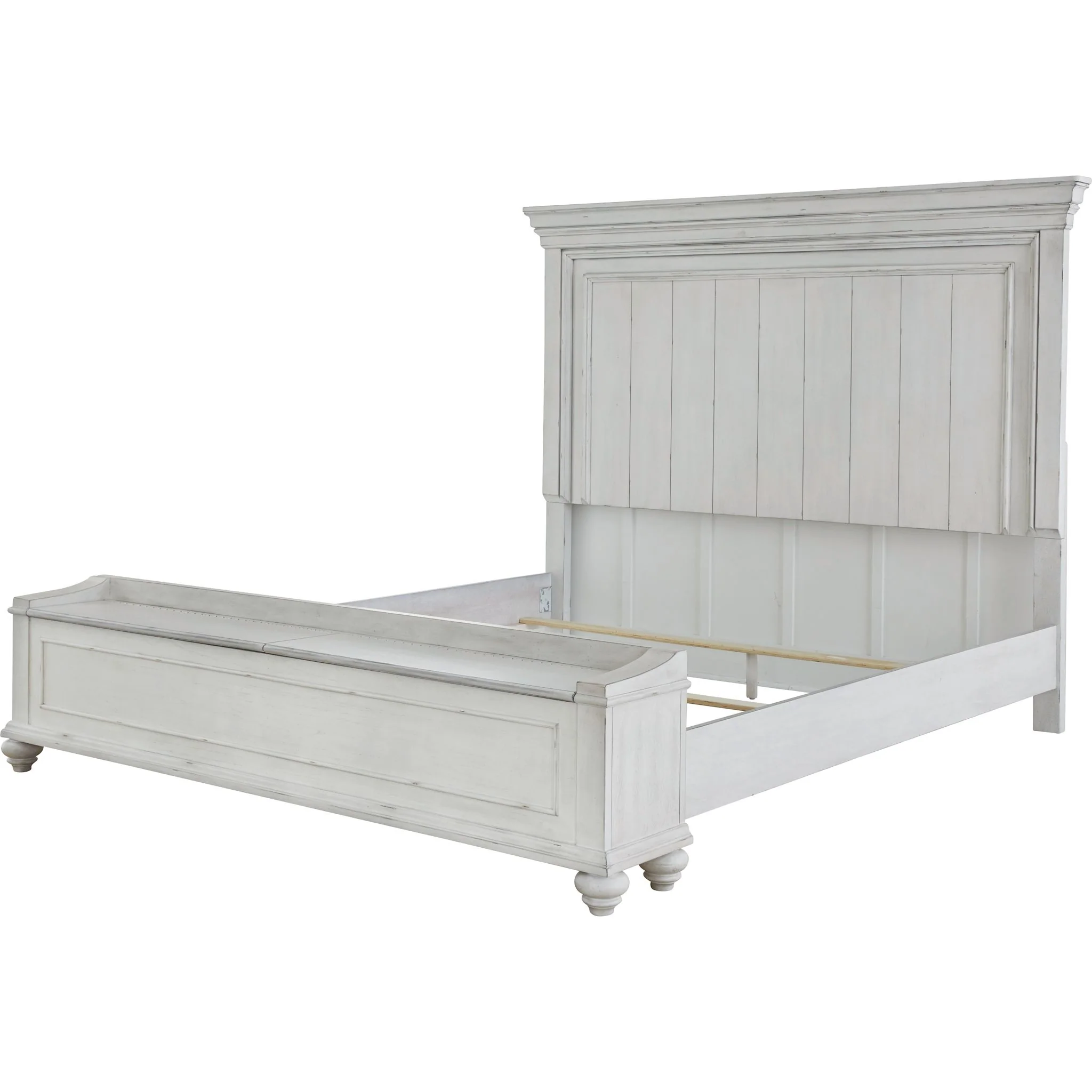 Kanwyn Storage Bed - Whitewash - Image 4