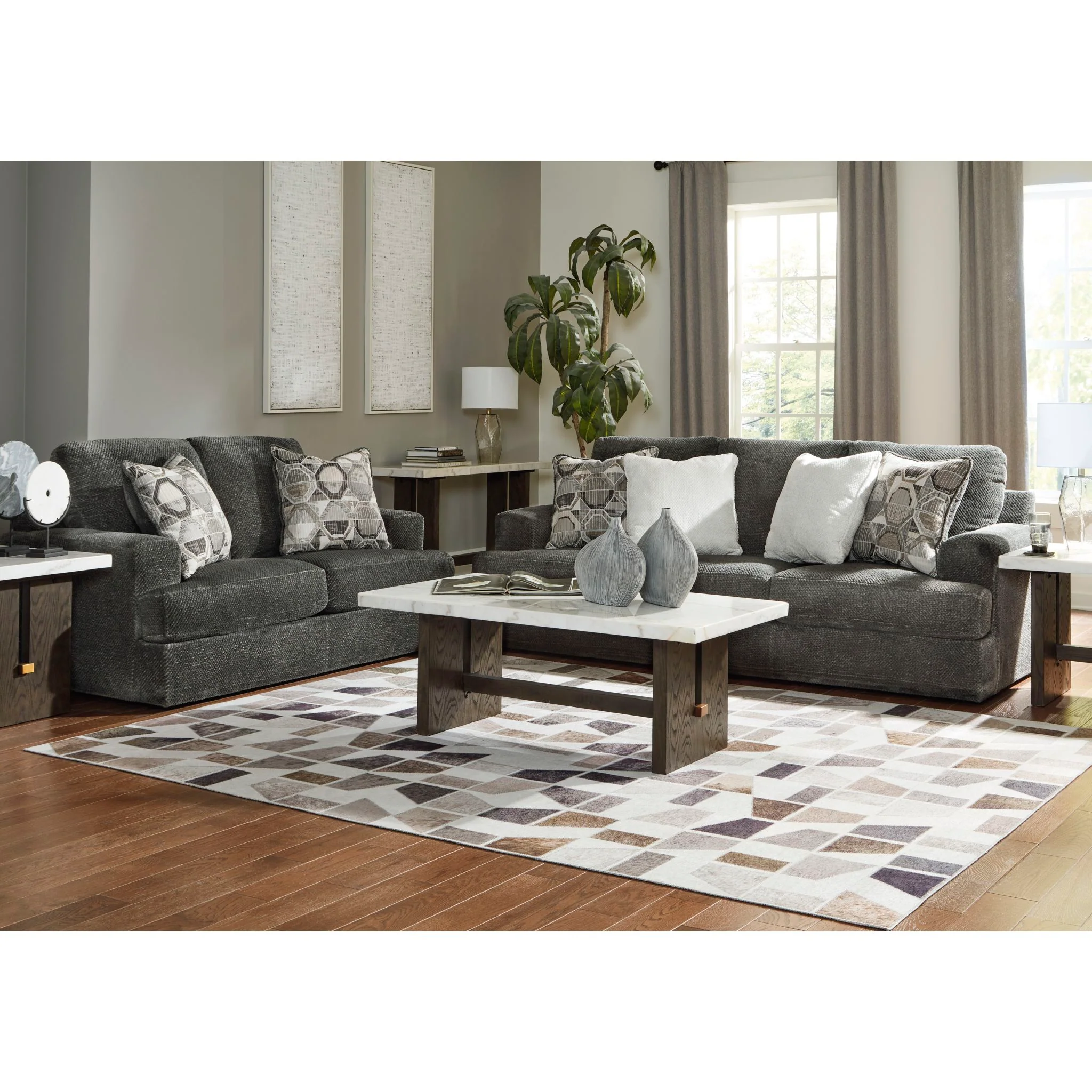 Karinne Loveseat - Smoke - Image 7