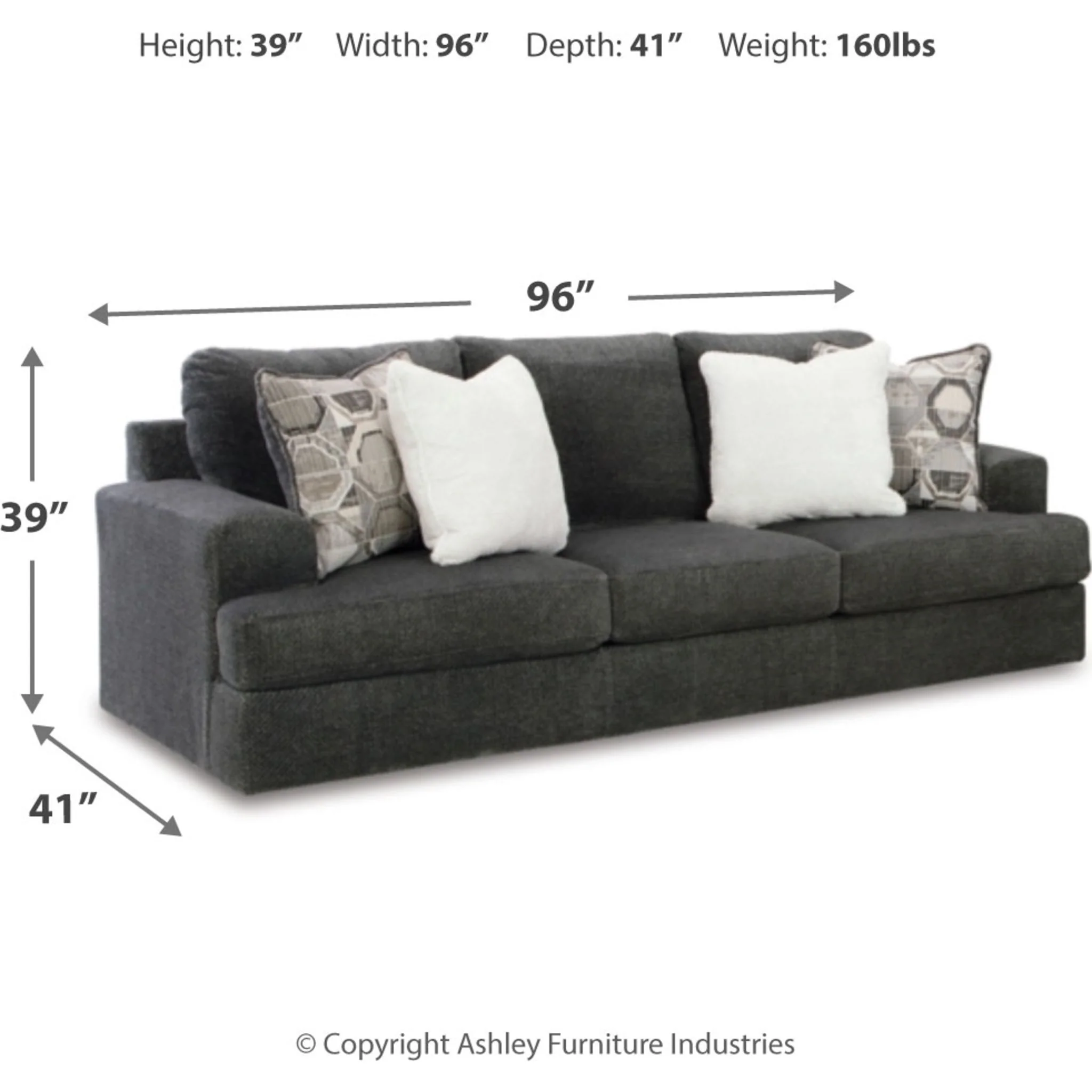 Karinne Sofa - Smoke - Image 6