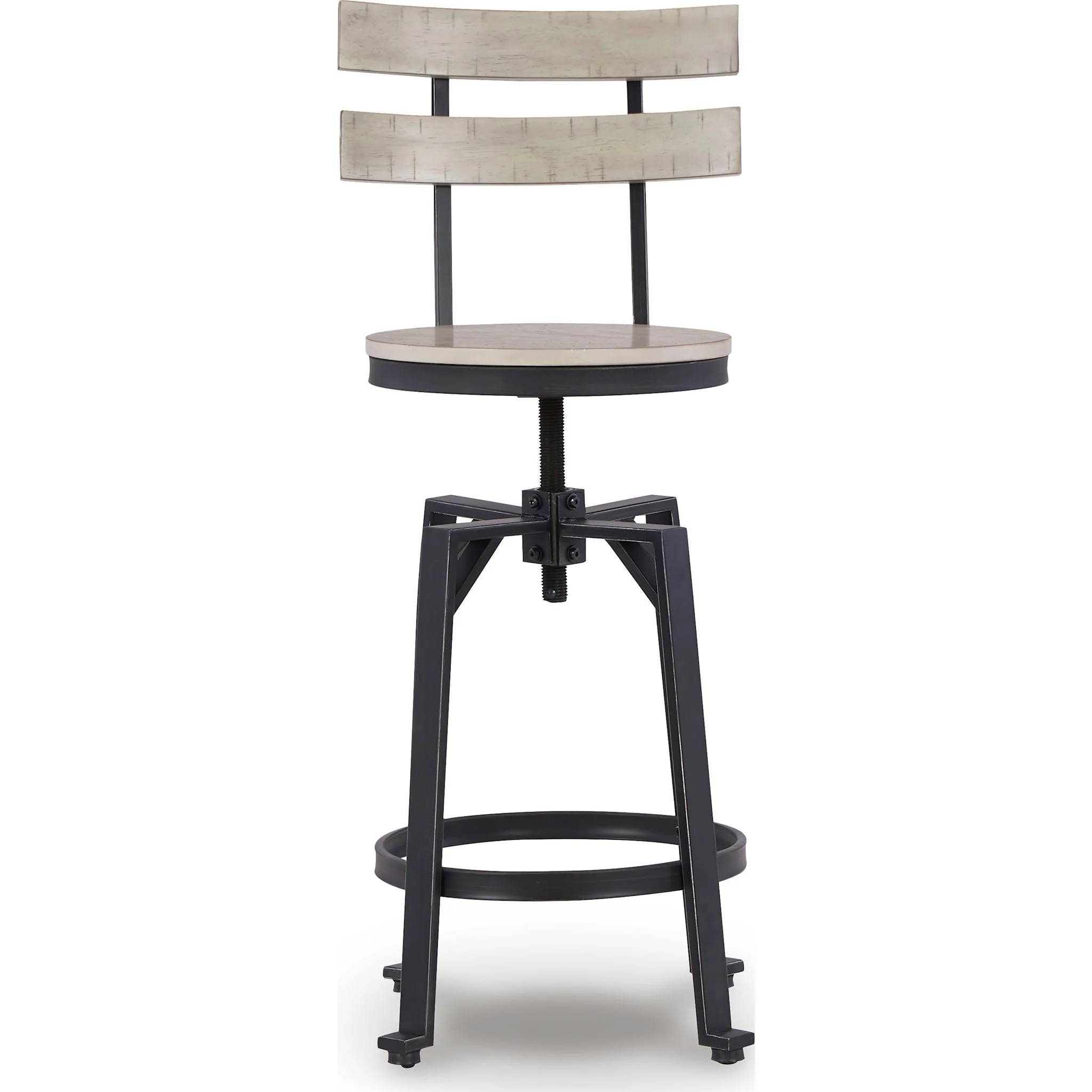 Karisslyn Adjustable Height Stool - Whitewash/Black - (D336-124) - Image 3