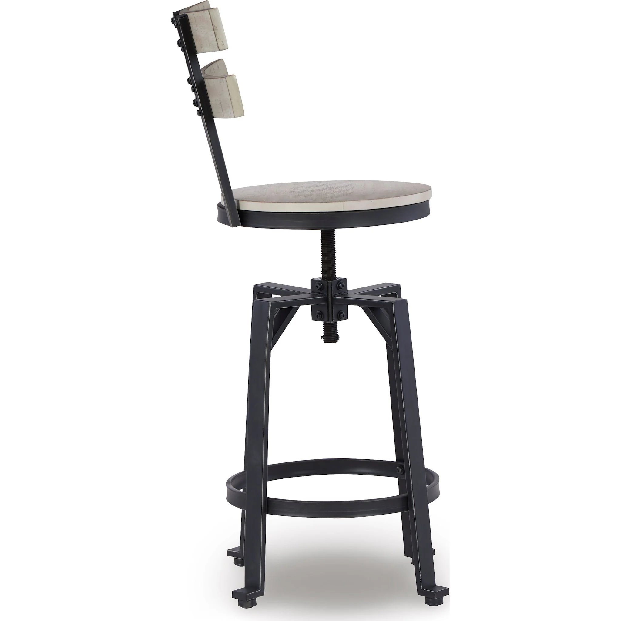 Karisslyn Adjustable Height Stool - Whitewash/Black - (D336-124) - Image 5