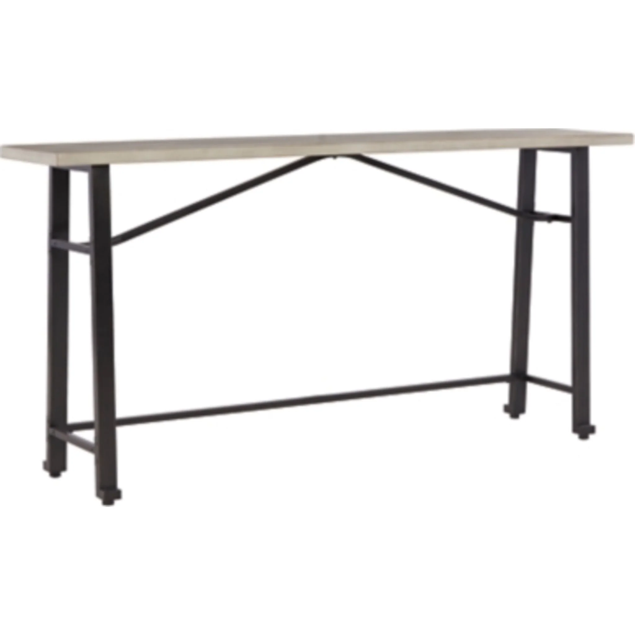 Karisslyn Counter Height Table - Whitewash/Black - (D336-52)