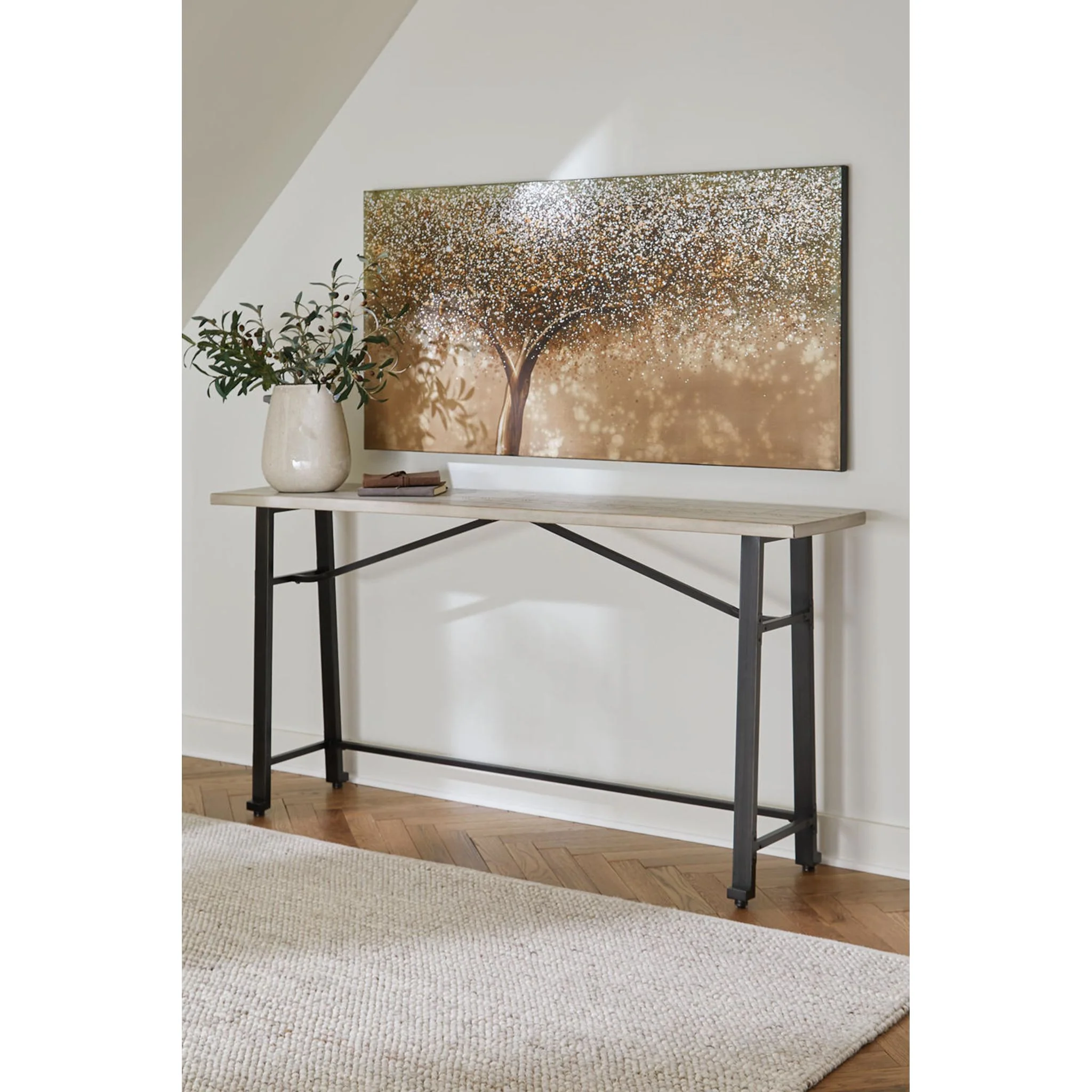 Karisslyn Counter Height Table - Whitewash/Black - (D336-52) - Image 2