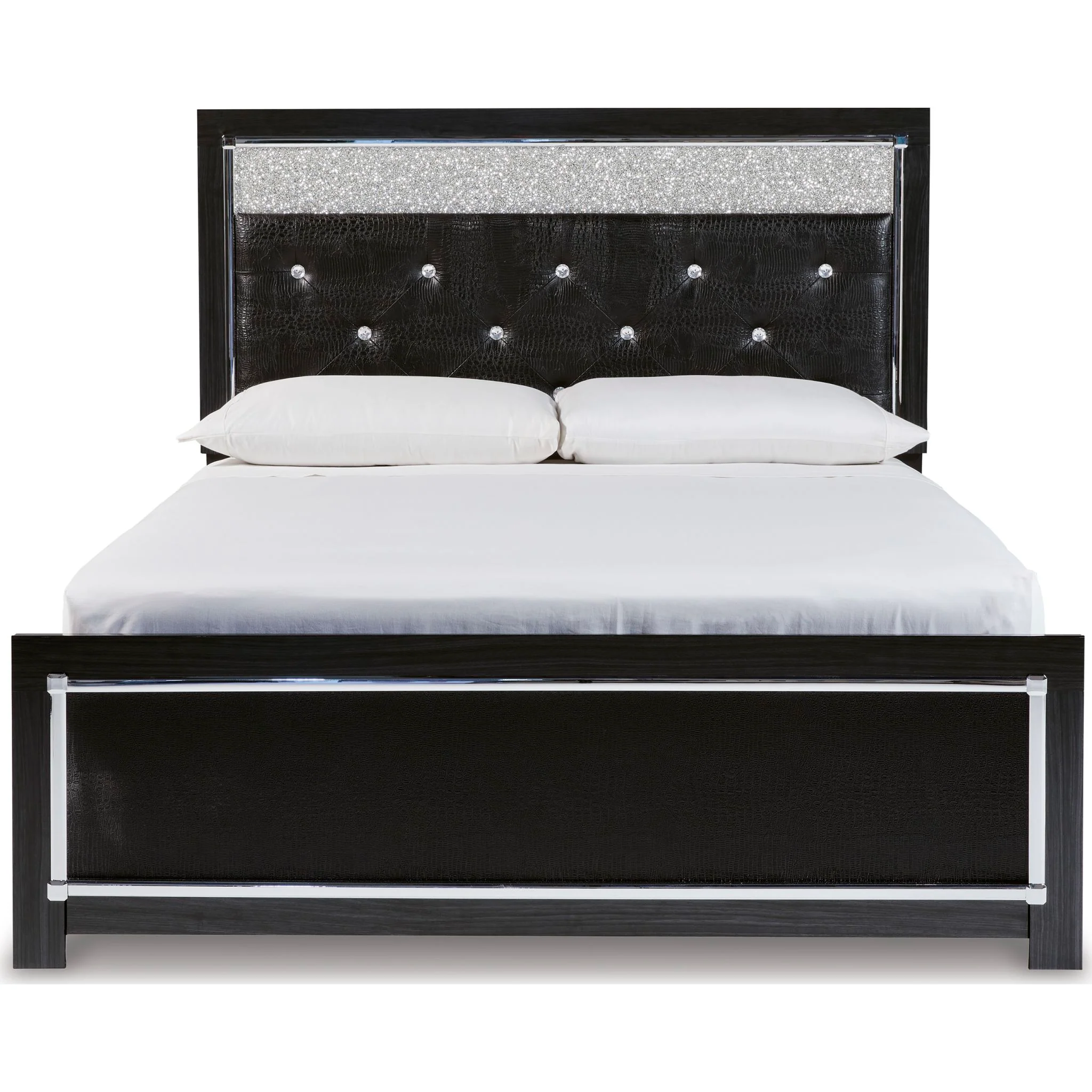 Kaydell Panel Bed - Black - Image 3