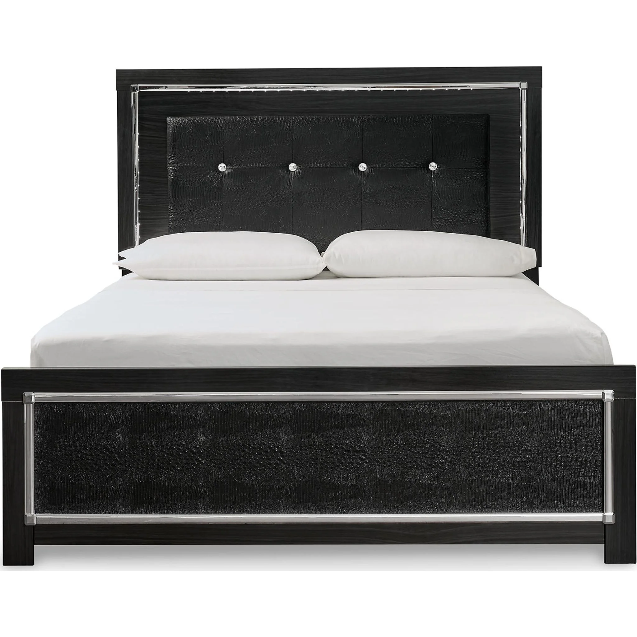 Kaydell 6 Piece Platform Bedroom - Black - Image 2