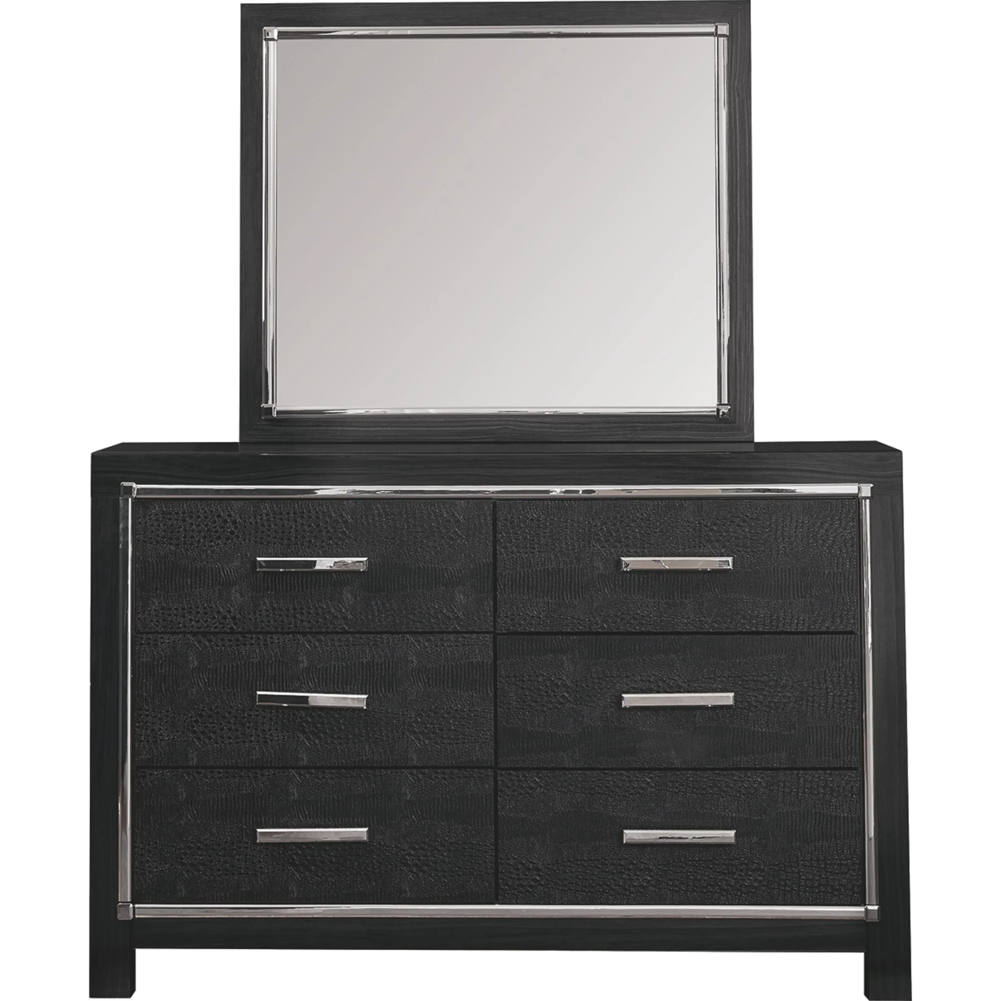 Kaydell Dresser and Mirror - Black - Image 4