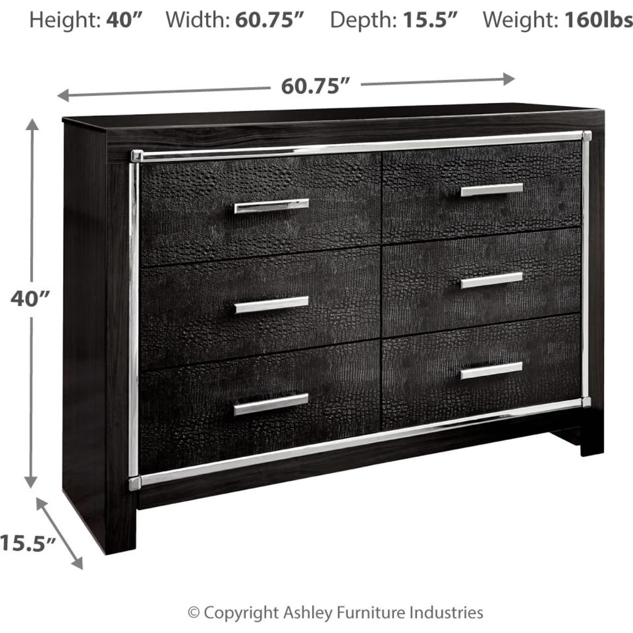 Kaydell Dresser - Black - Image 14