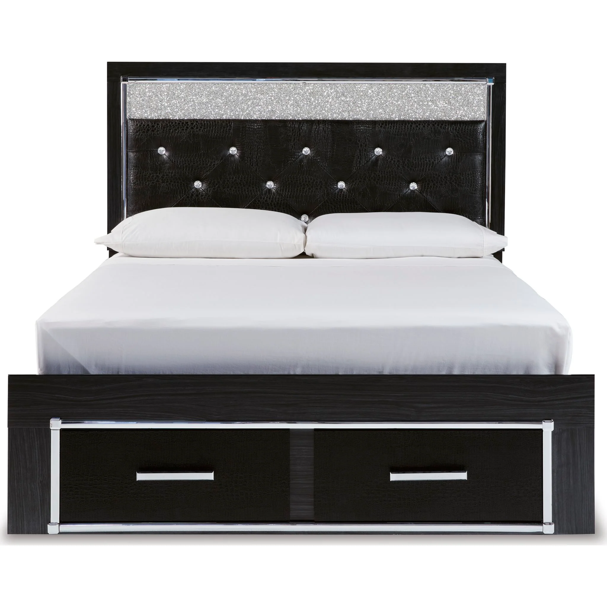 Kaydell Platform Storage Bed - Black - Image 3