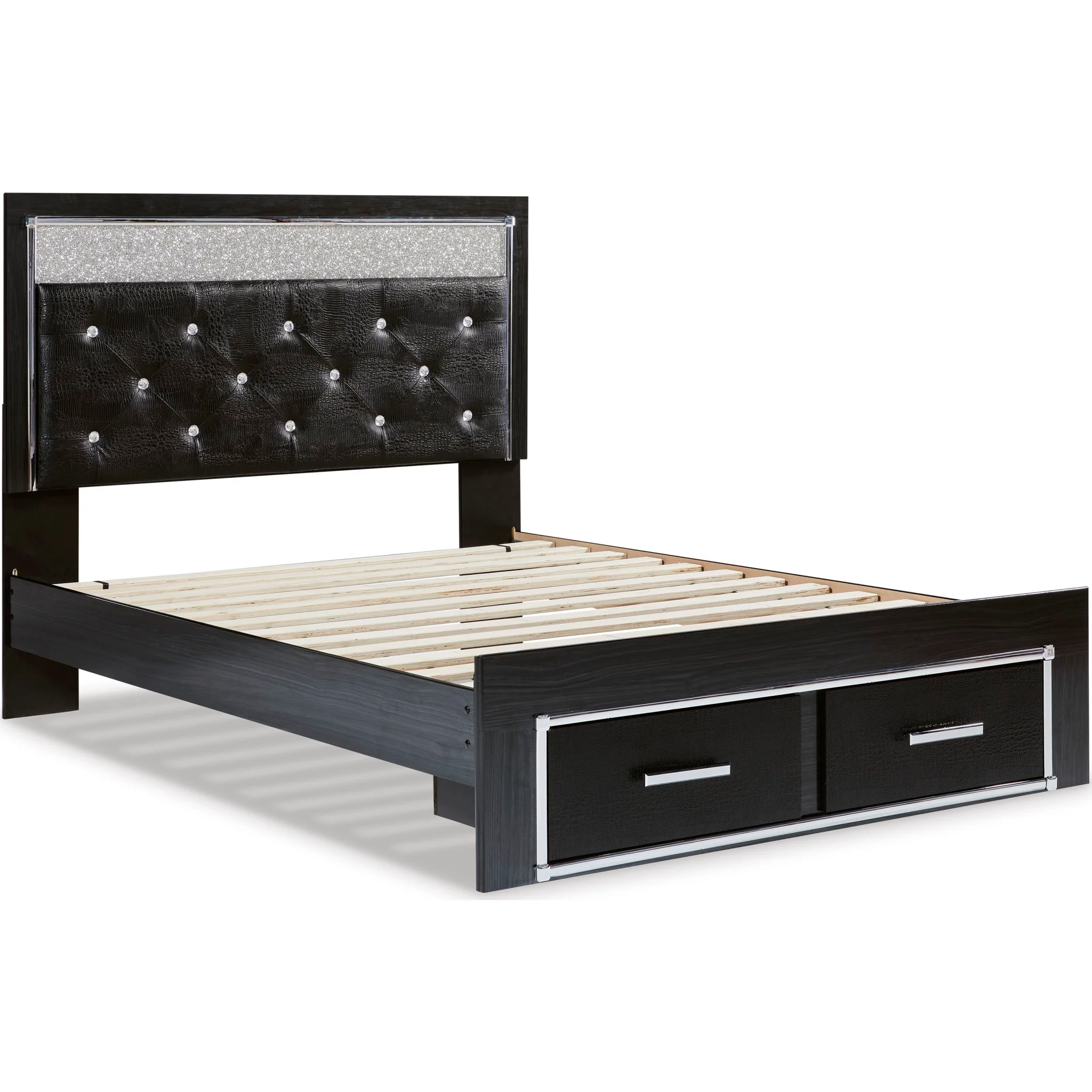 Kaydell Platform Storage Bed - Black - Image 5