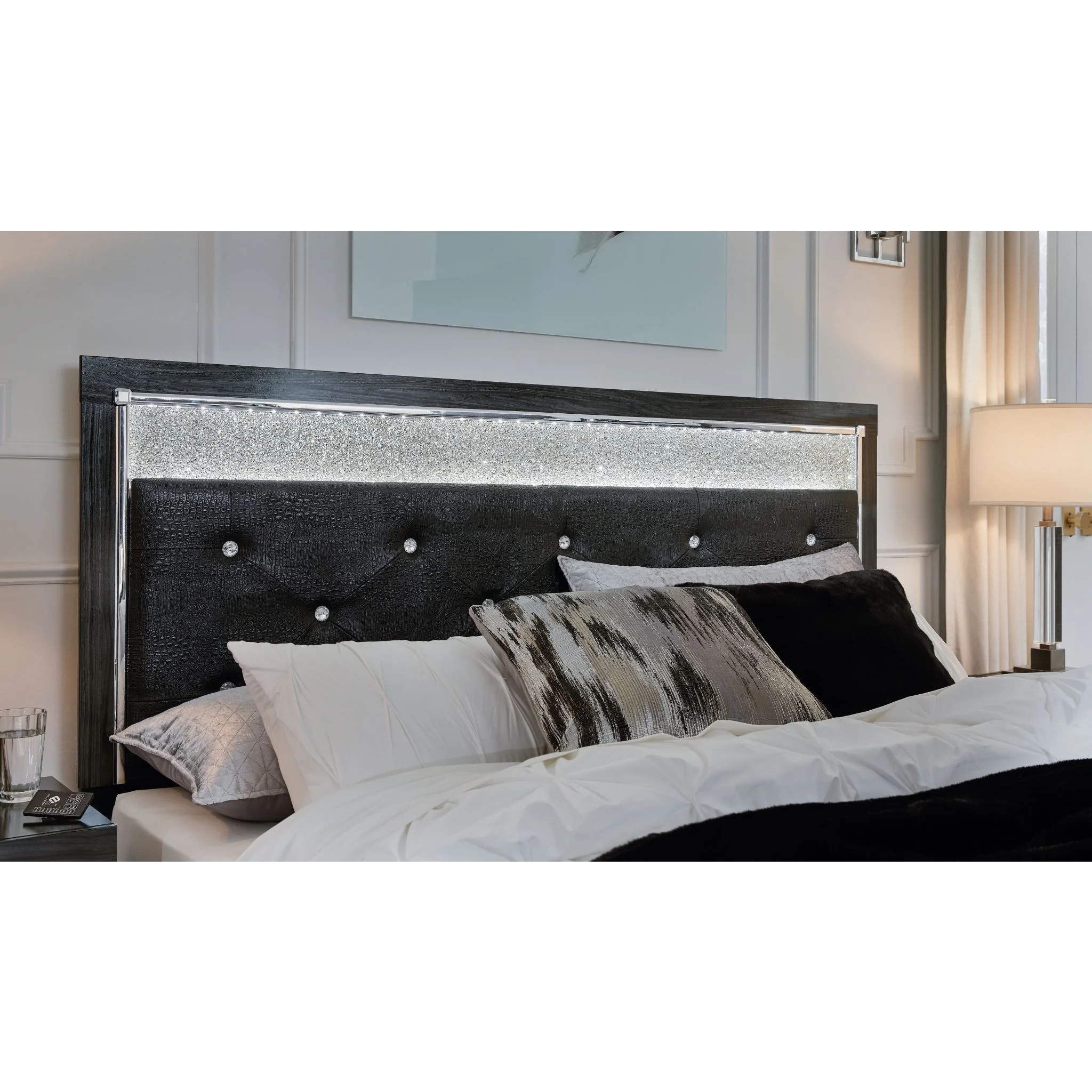 Kaydell Upholstered Headboard - Black - Image 124