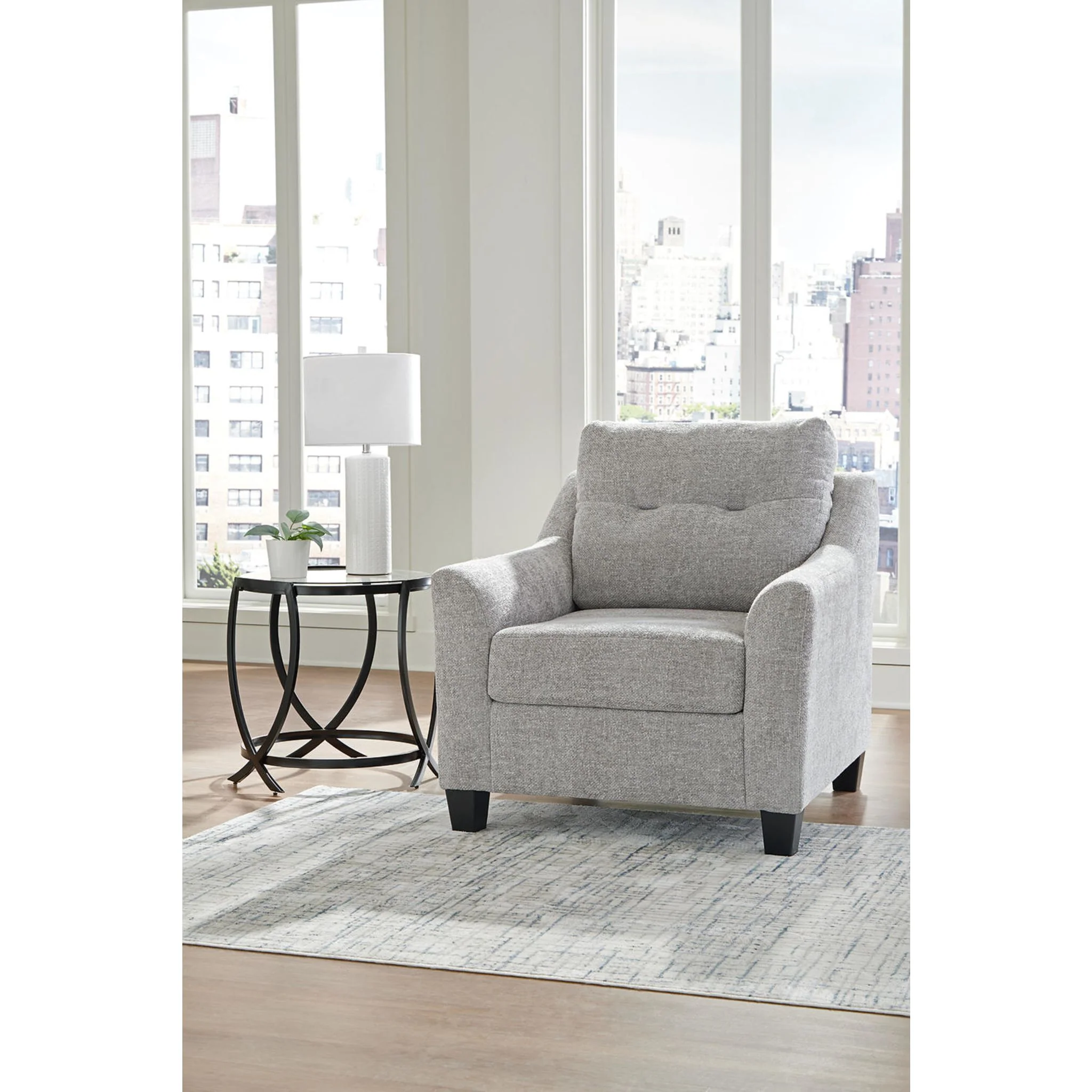 Keenelynn Chair - Nickel - Image 2
