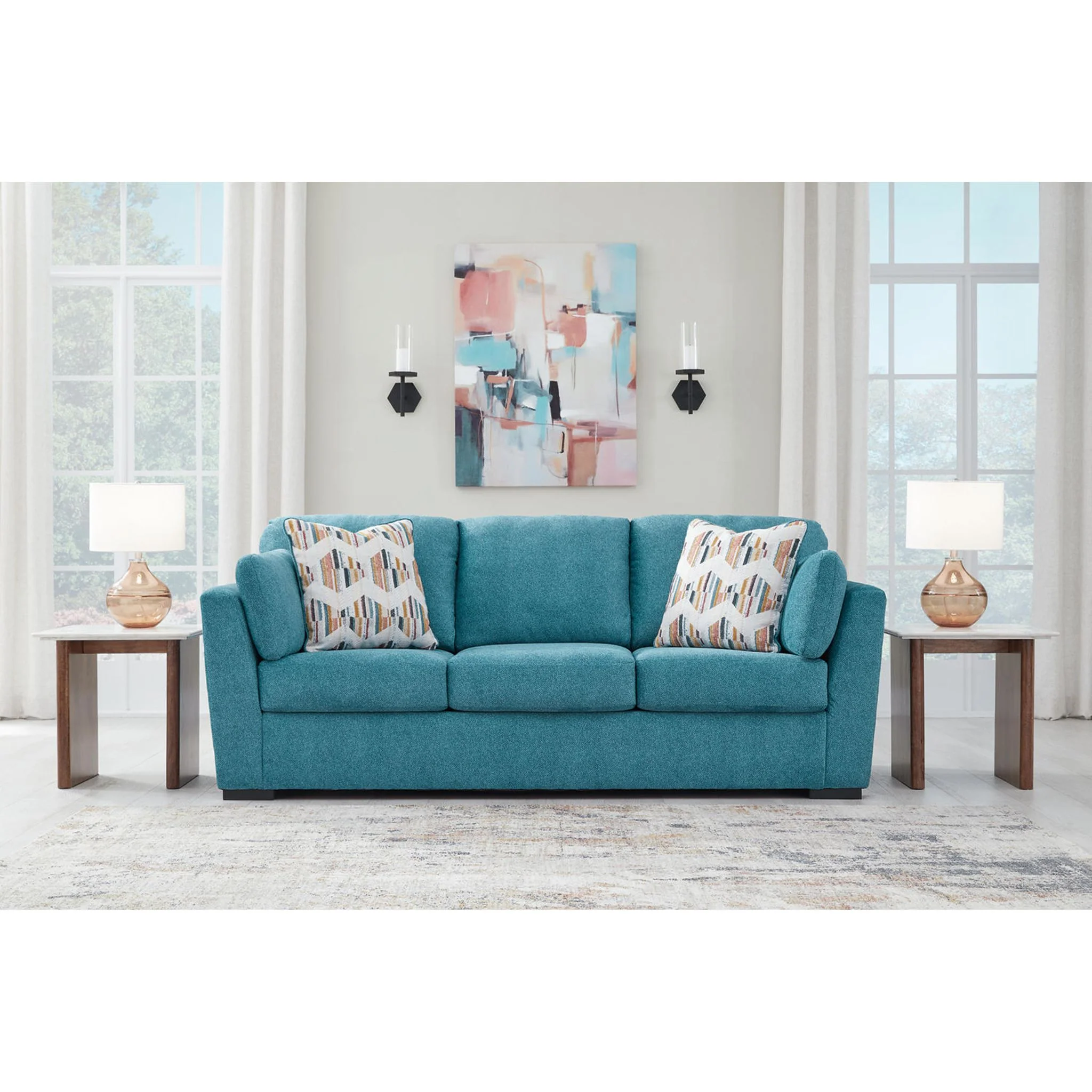 Keerwick Sofa - Teal - Image 2