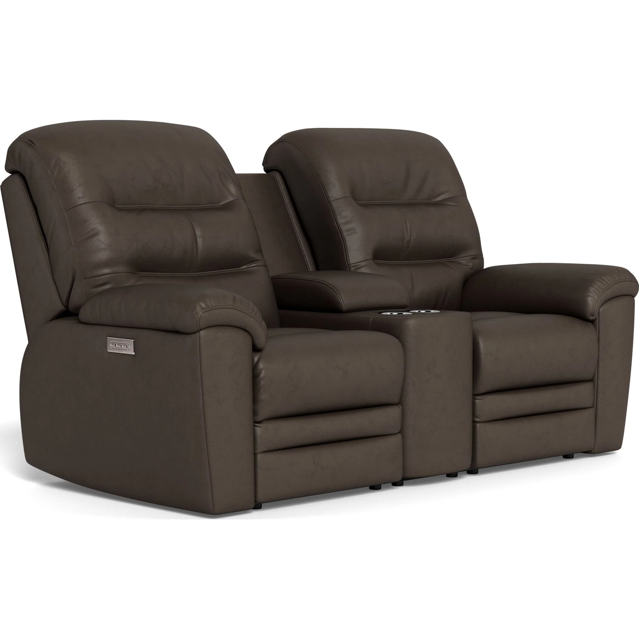 Keiran Power Reclining Loveseat with Power Headrest, Power Lumbar, Console - Image 2