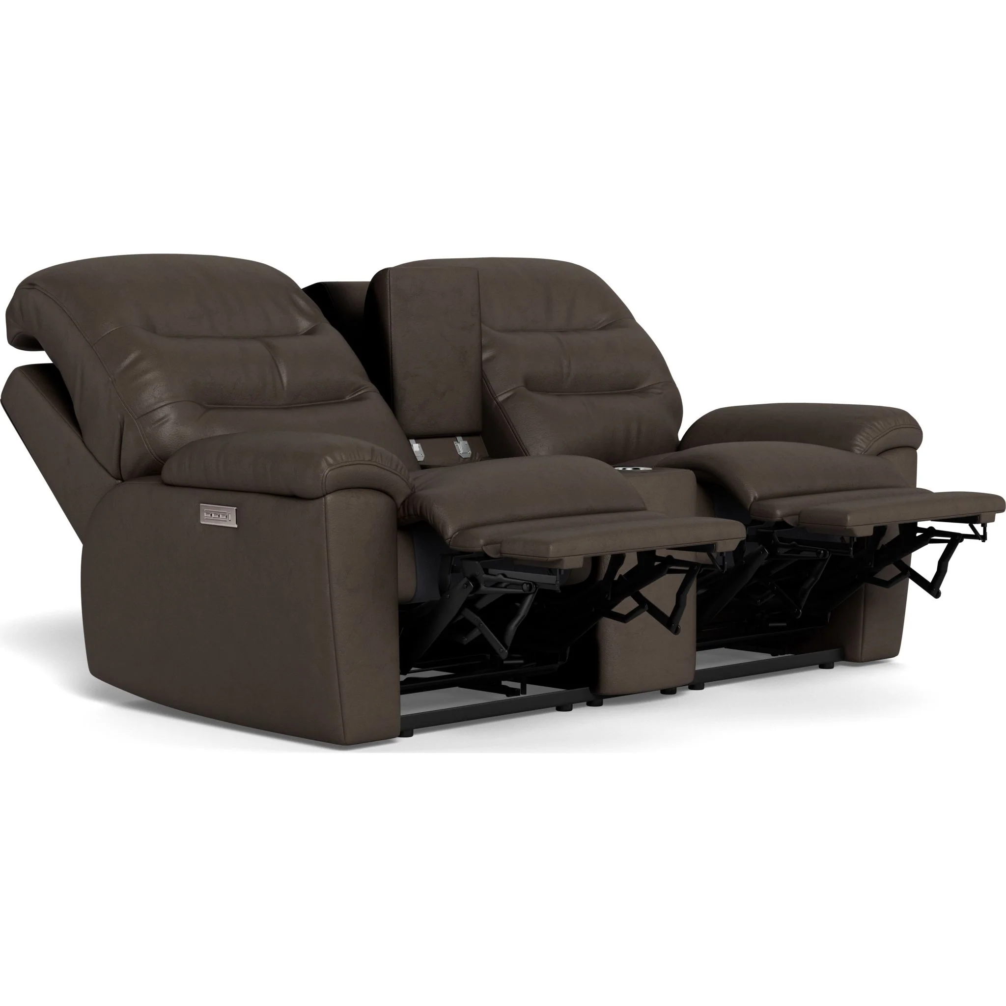 Keiran Power Reclining Loveseat with Power Headrest, Power Lumbar, Console - Image 7