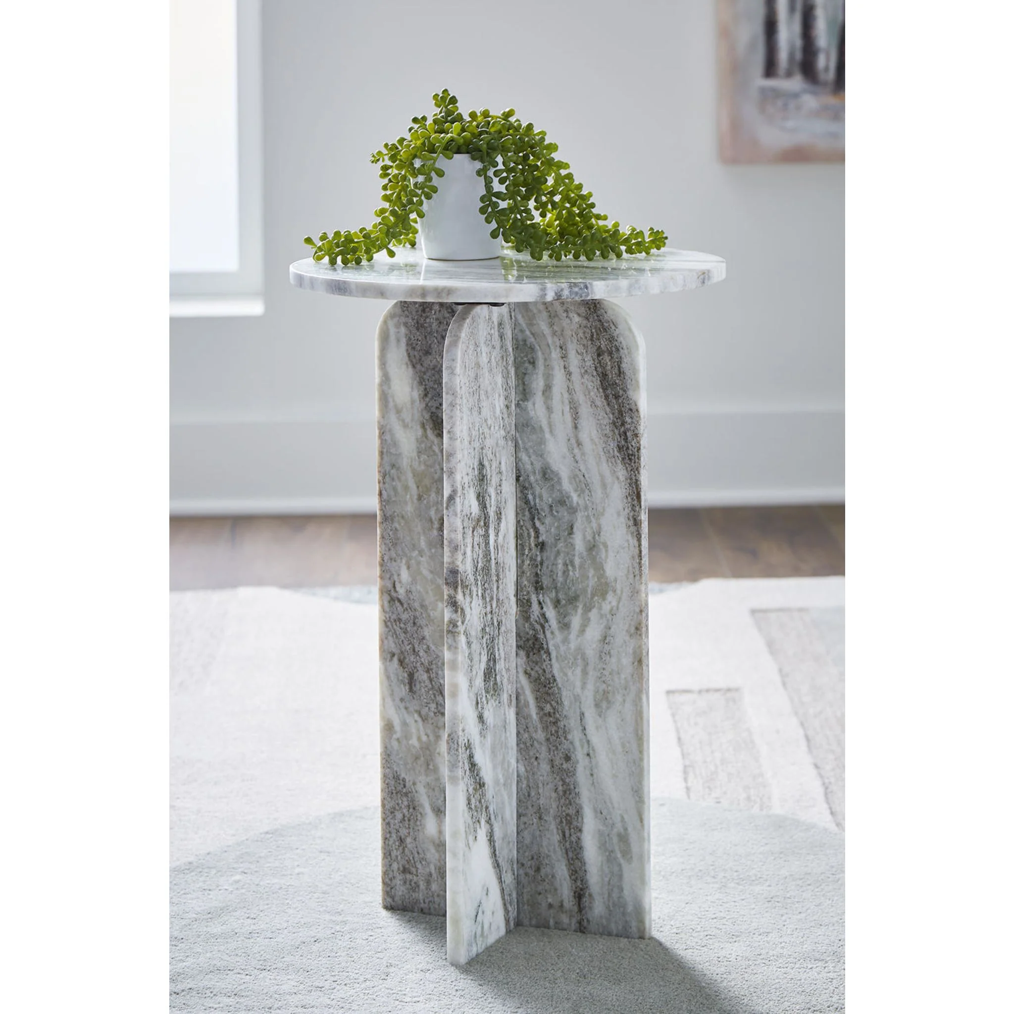Keithwell Accent Table - Gray - Image 5