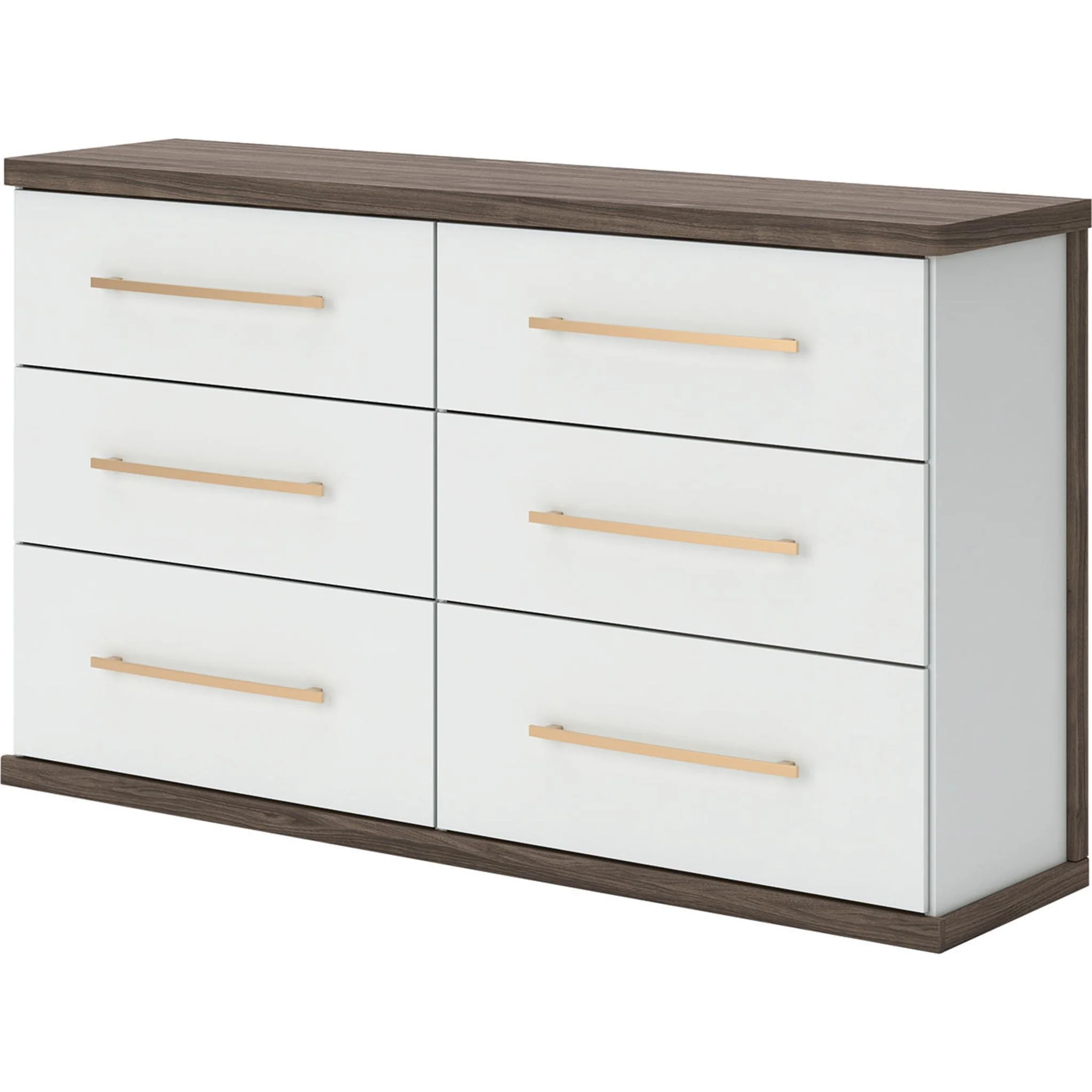 Kendanport Dresser - White/Brown