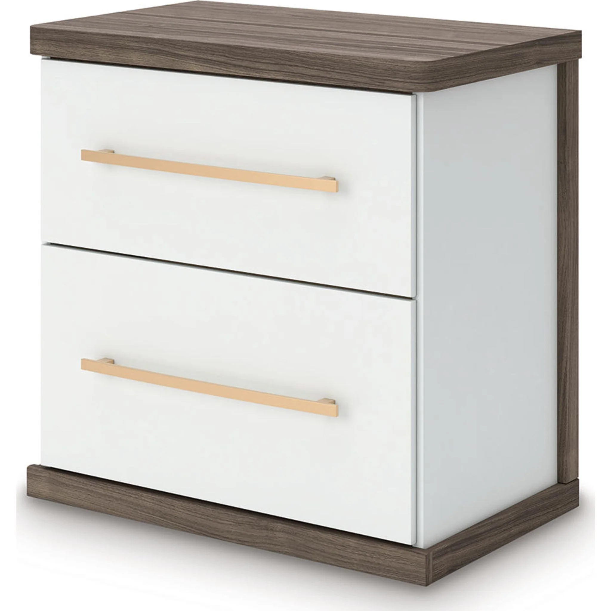 Kendanport Nightstand - White/Brown