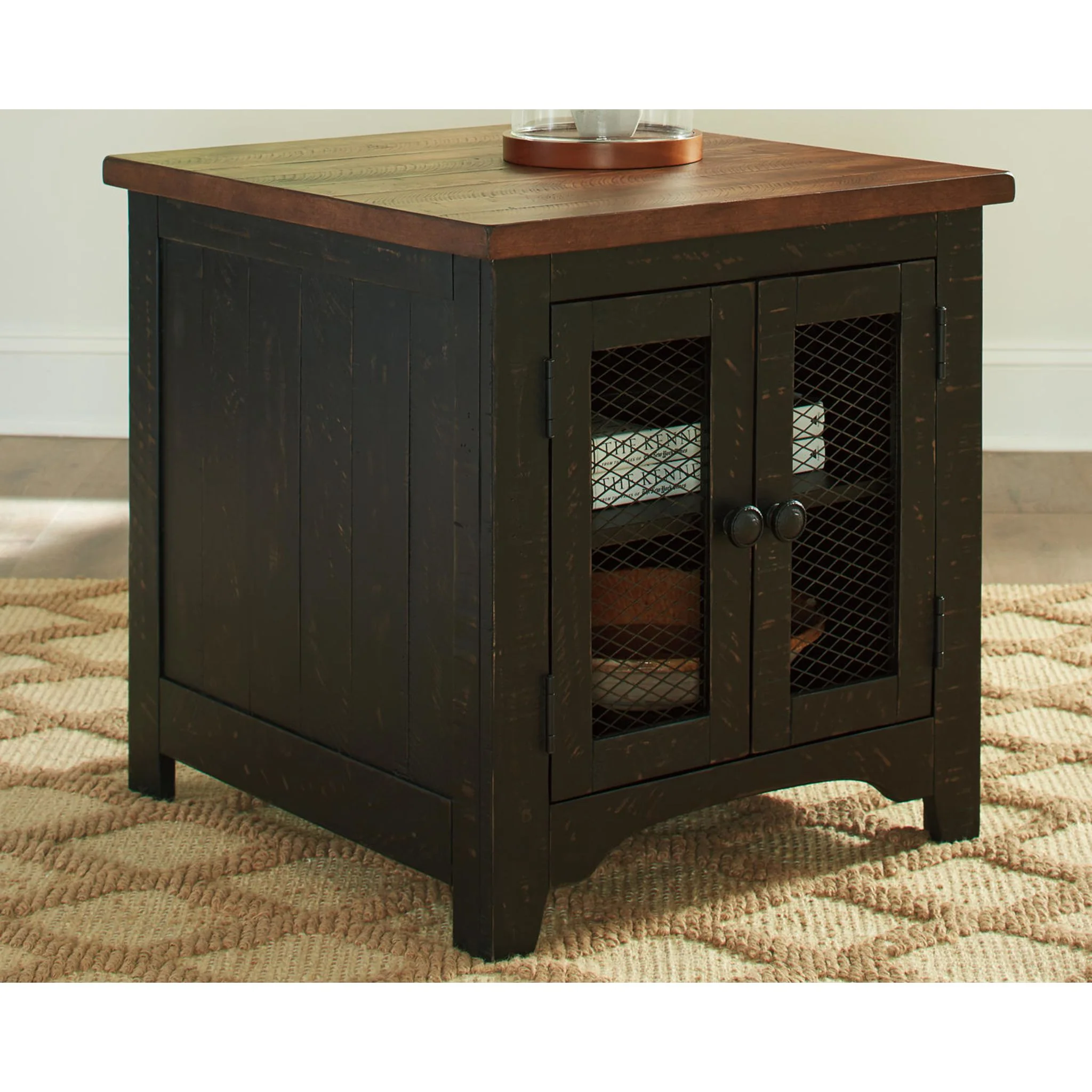 Kendell End Table - Black/Brown - Image 12
