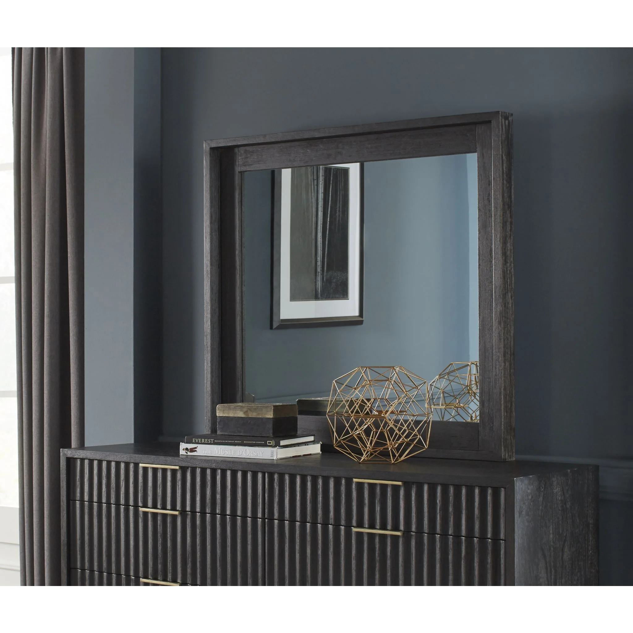 Kentfield Mirror - Black Drift - Image 3