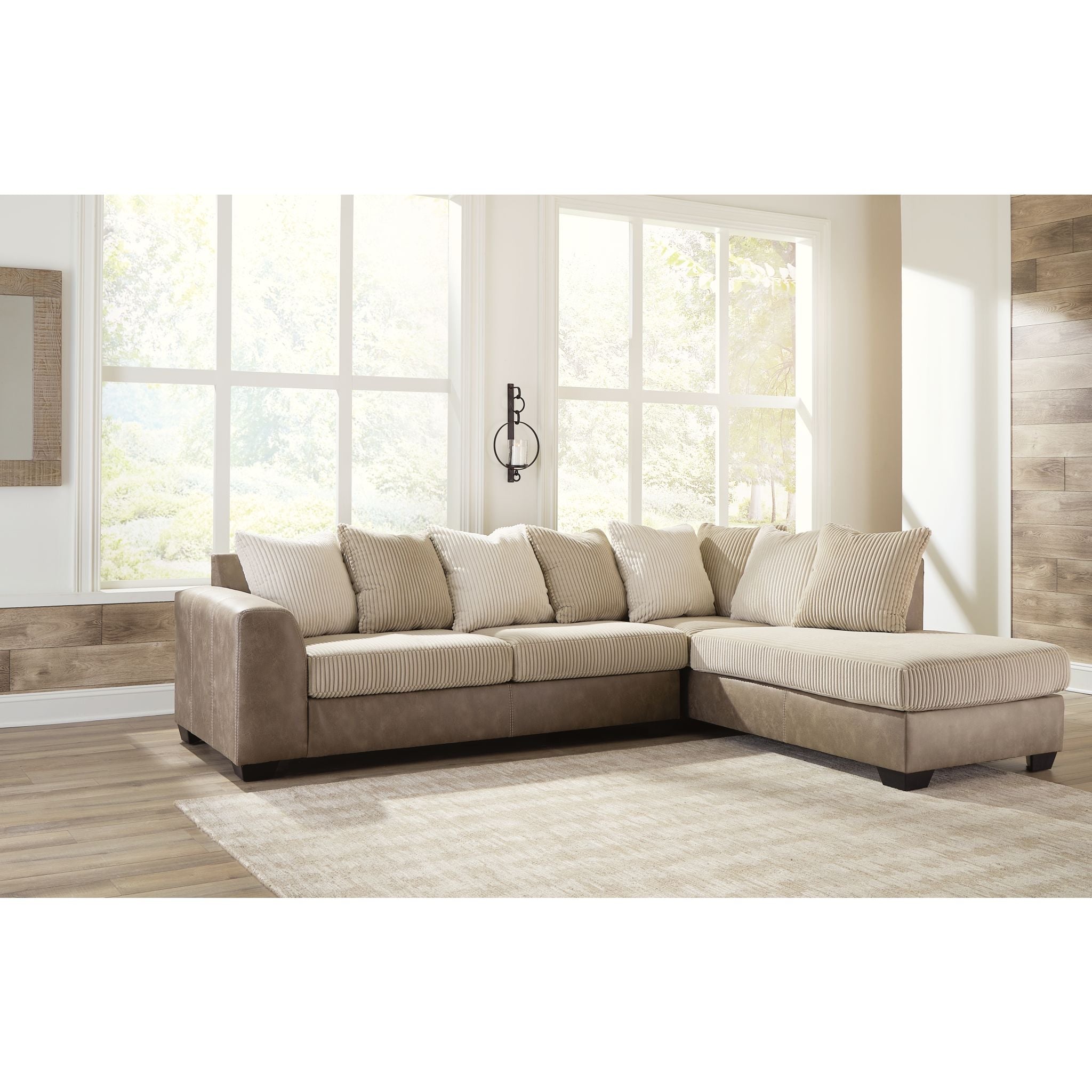 Keskin 2 Piece Sectional - Sand - Image 2