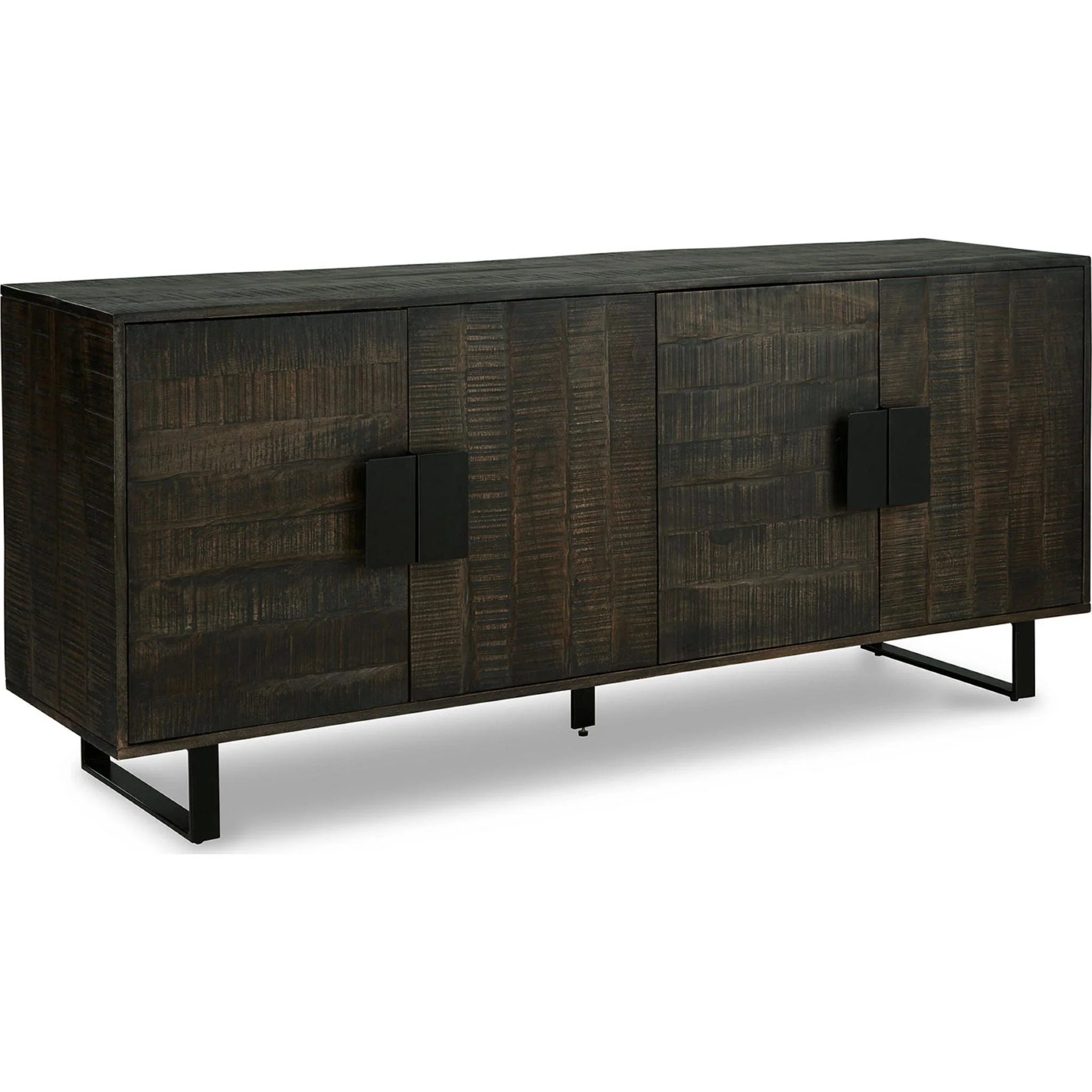 Kevmart Accent Cabinet - Grayish Brown/Black