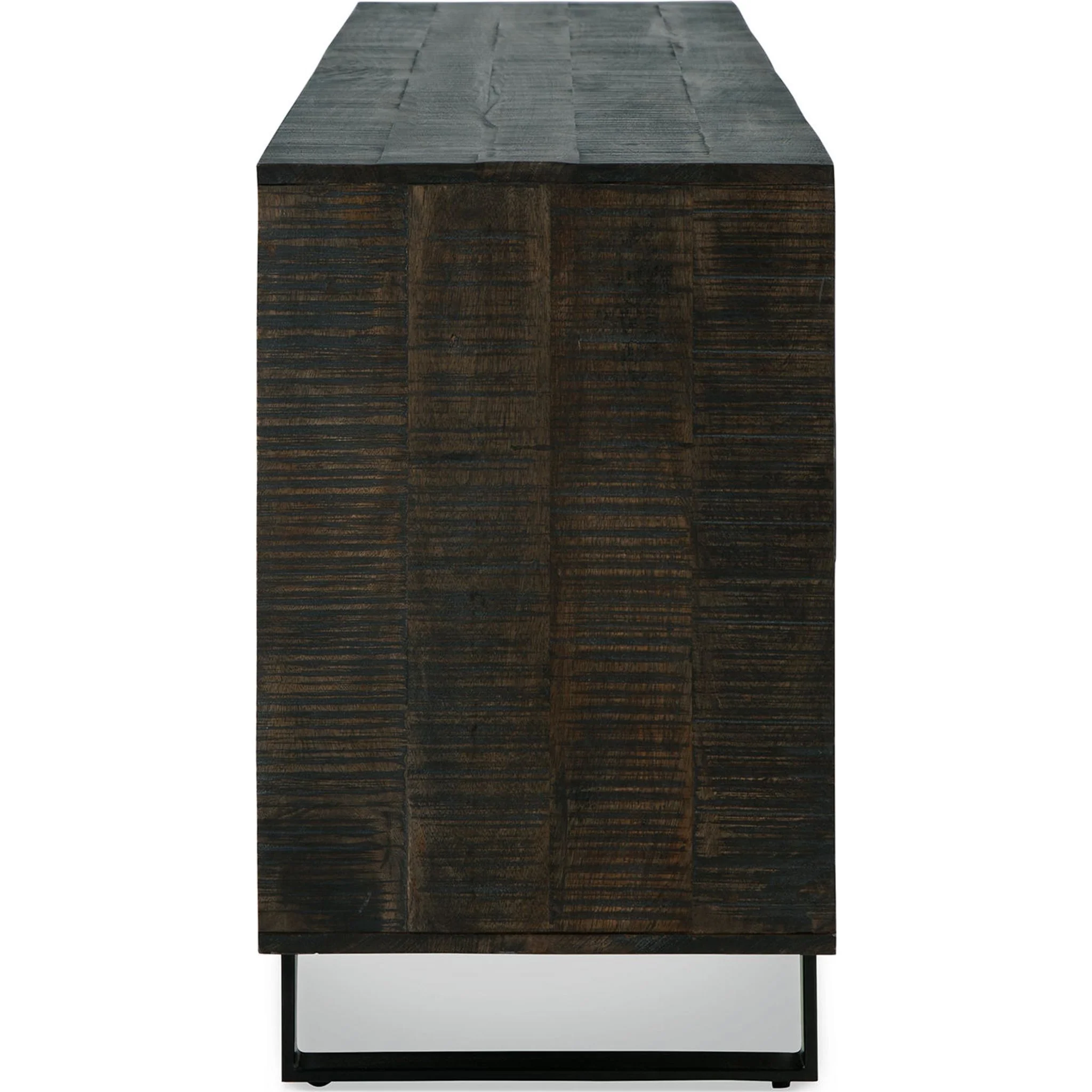Kevmart Accent Cabinet - Grayish Brown/Black - Image 11