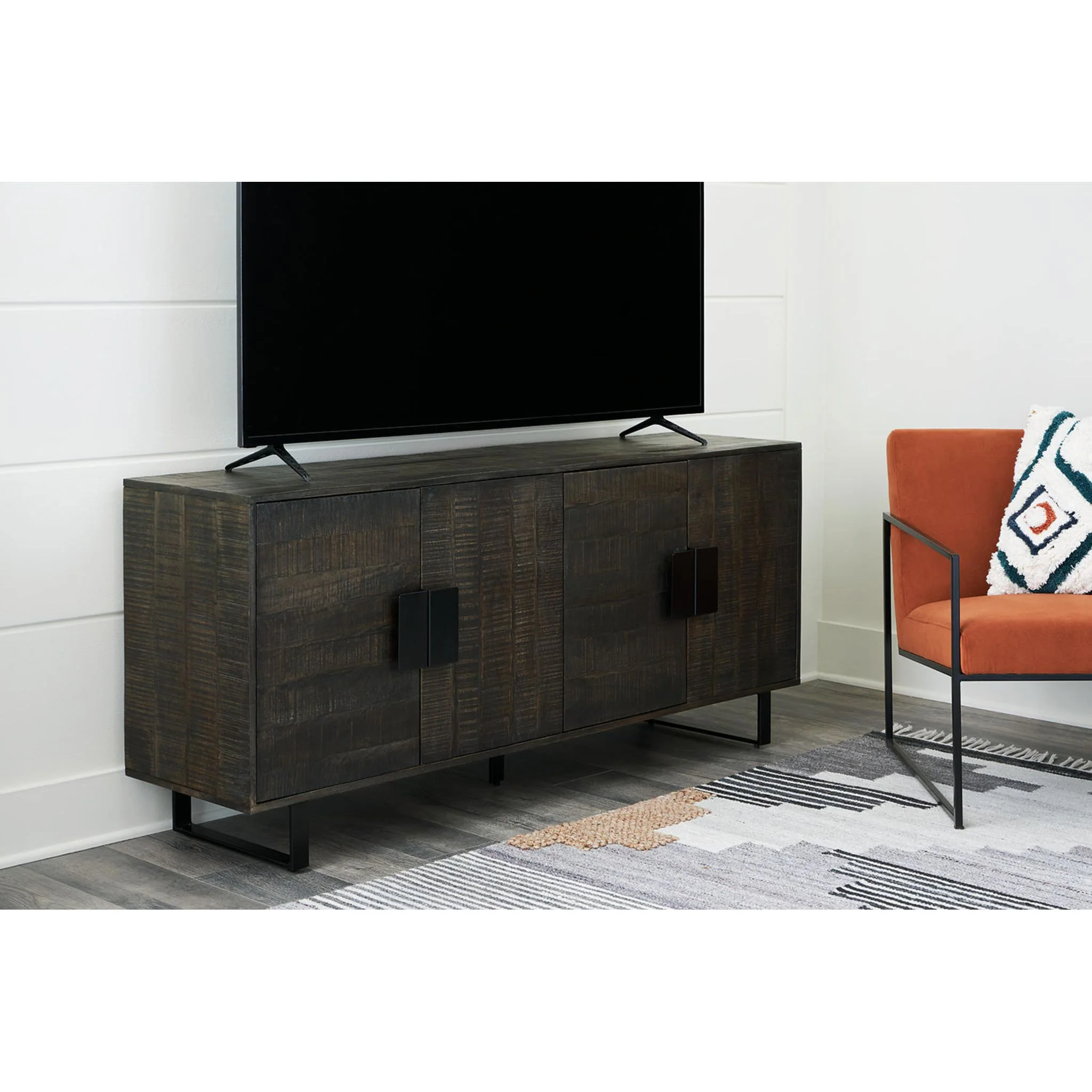 Kevmart Accent Cabinet - Grayish Brown/Black - Image 12