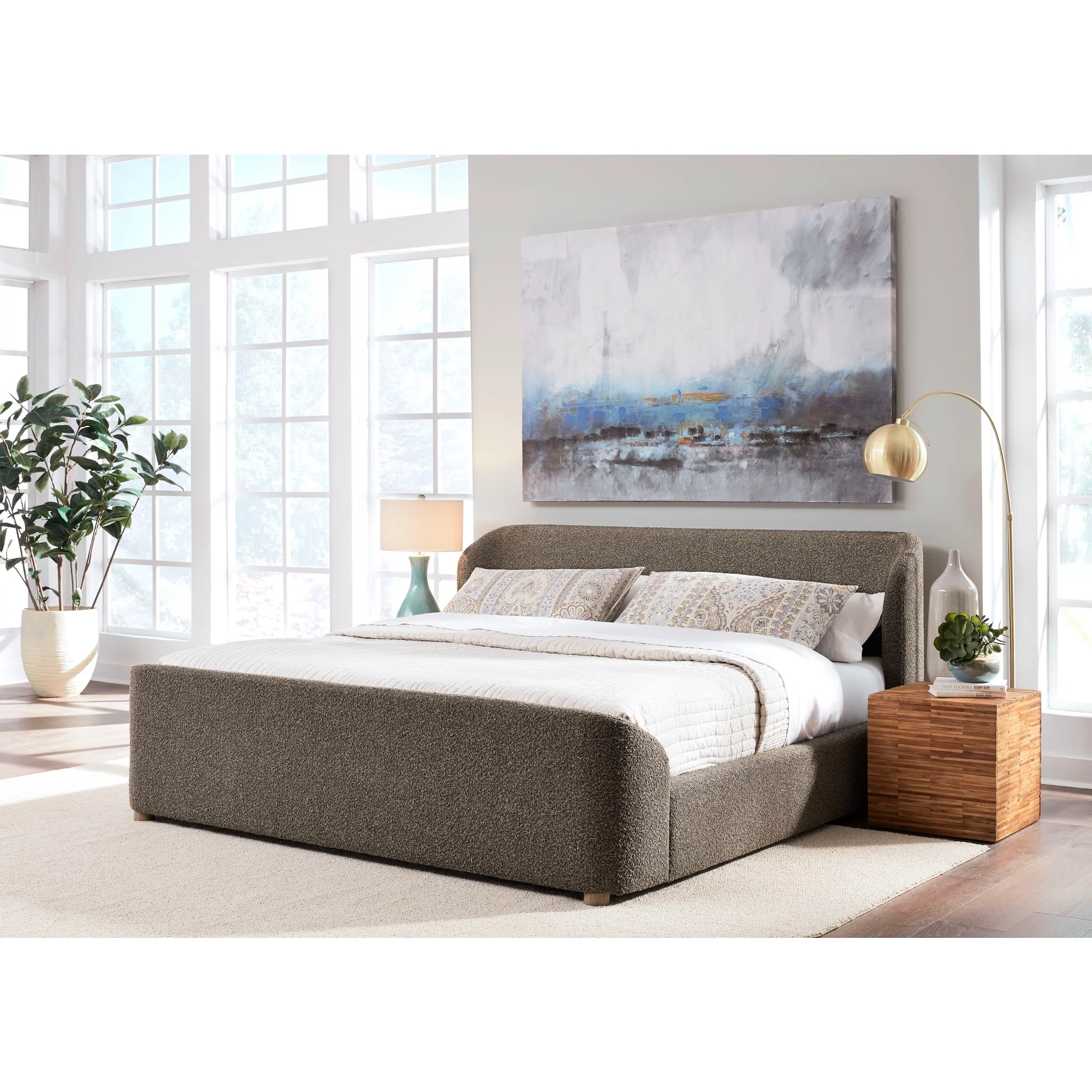 Kiki Full Upholstered Bed - Pumpernickel - Image 4