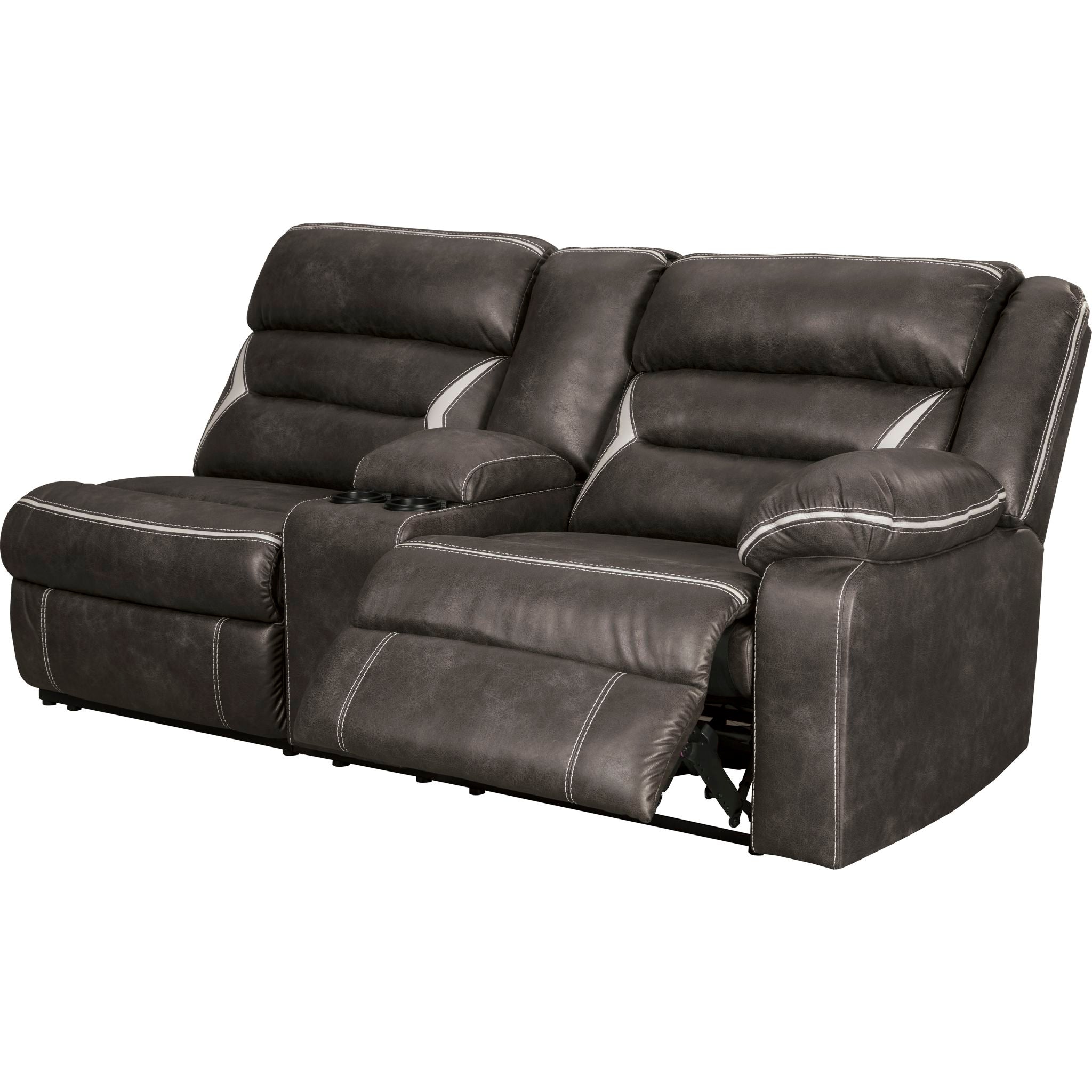 Kincord 2 Piece Power Reclining Sofa Console - Midnight - Image 2