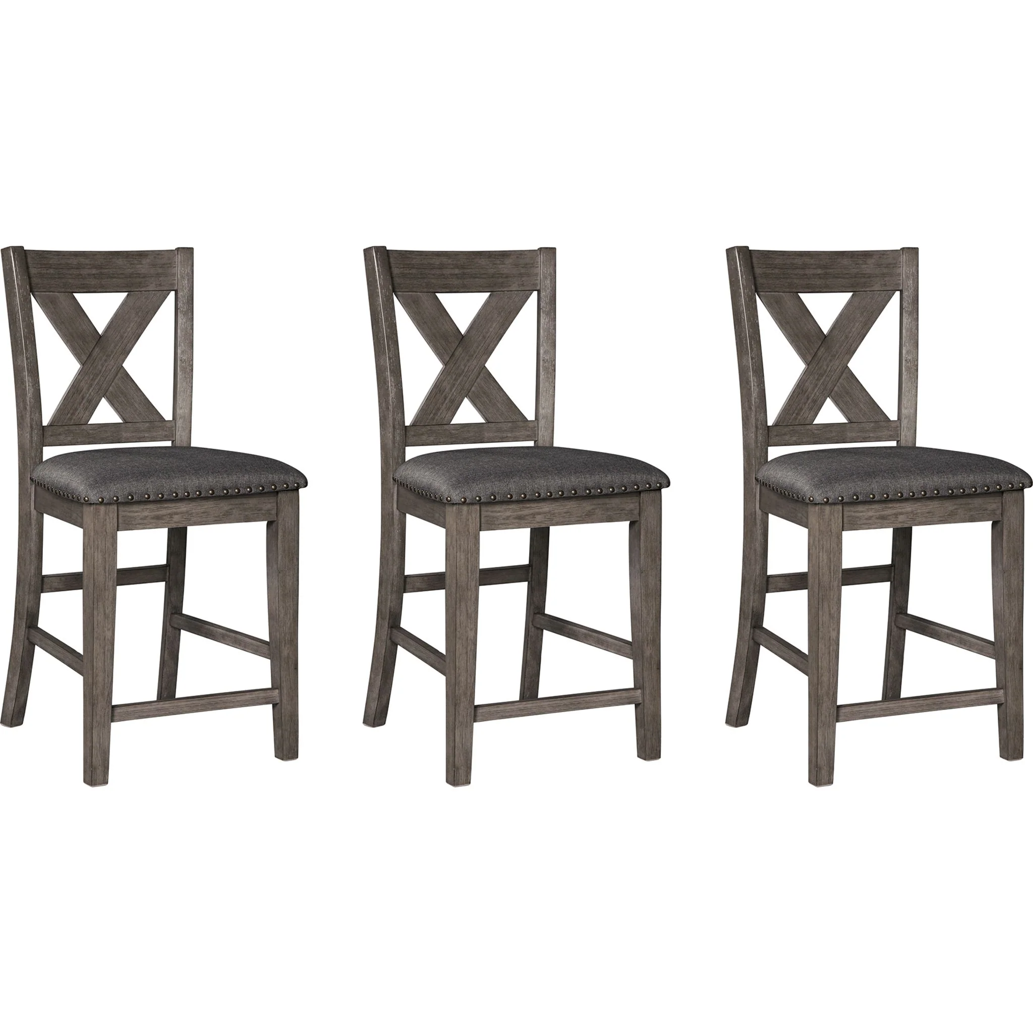 Caitbrook Counter Height Stool - Gray - (D388-124) - Image 2