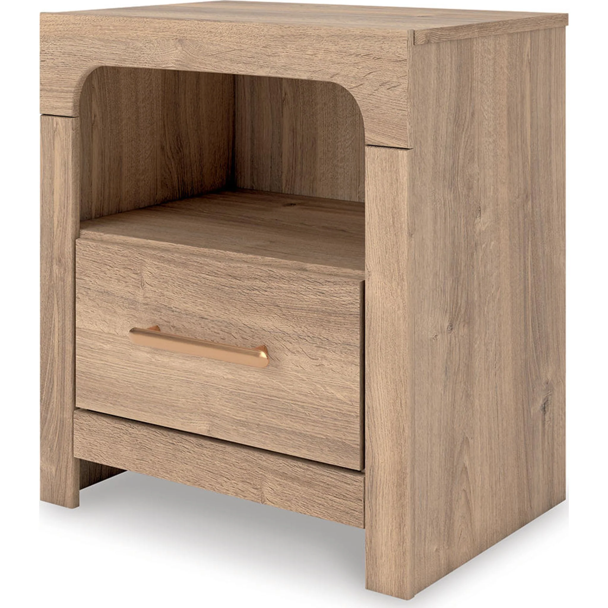 Kinlanni 6 Piece King Panel Bedroom - Tan - Image 17