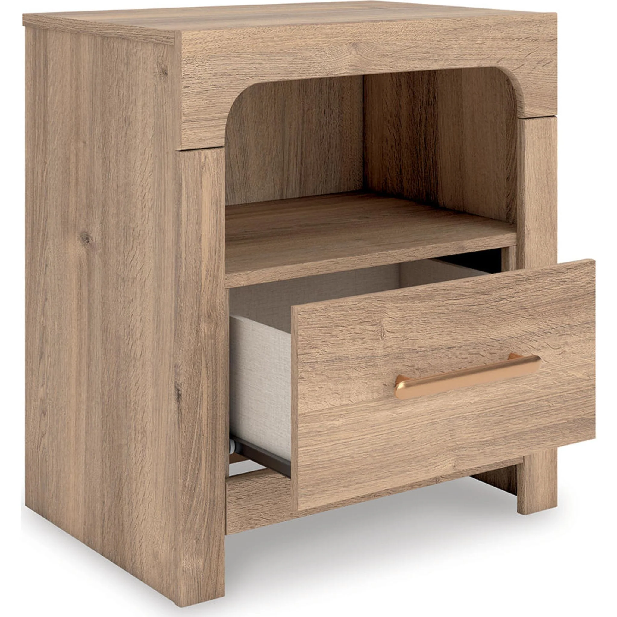 Kinlanni 6 Piece King Panel Bedroom - Tan - Image 18