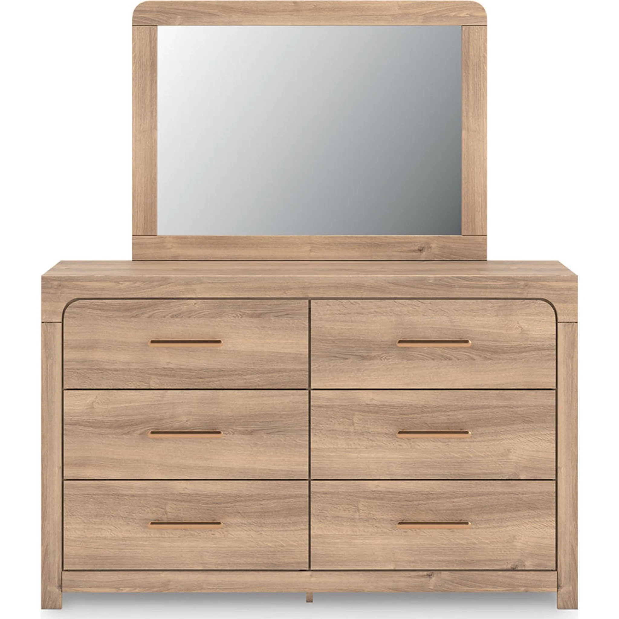 Kinlanni 6 Piece King Panel Bedroom - Tan - Image 6