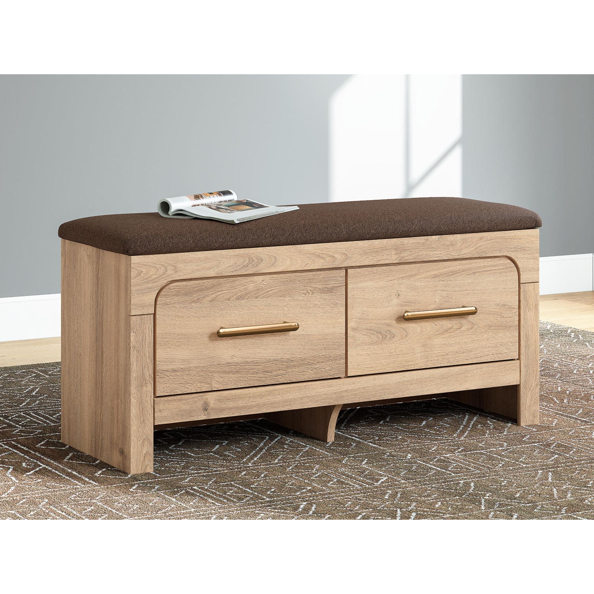 Kinlanni Bench - Tan/Brown - Image 2