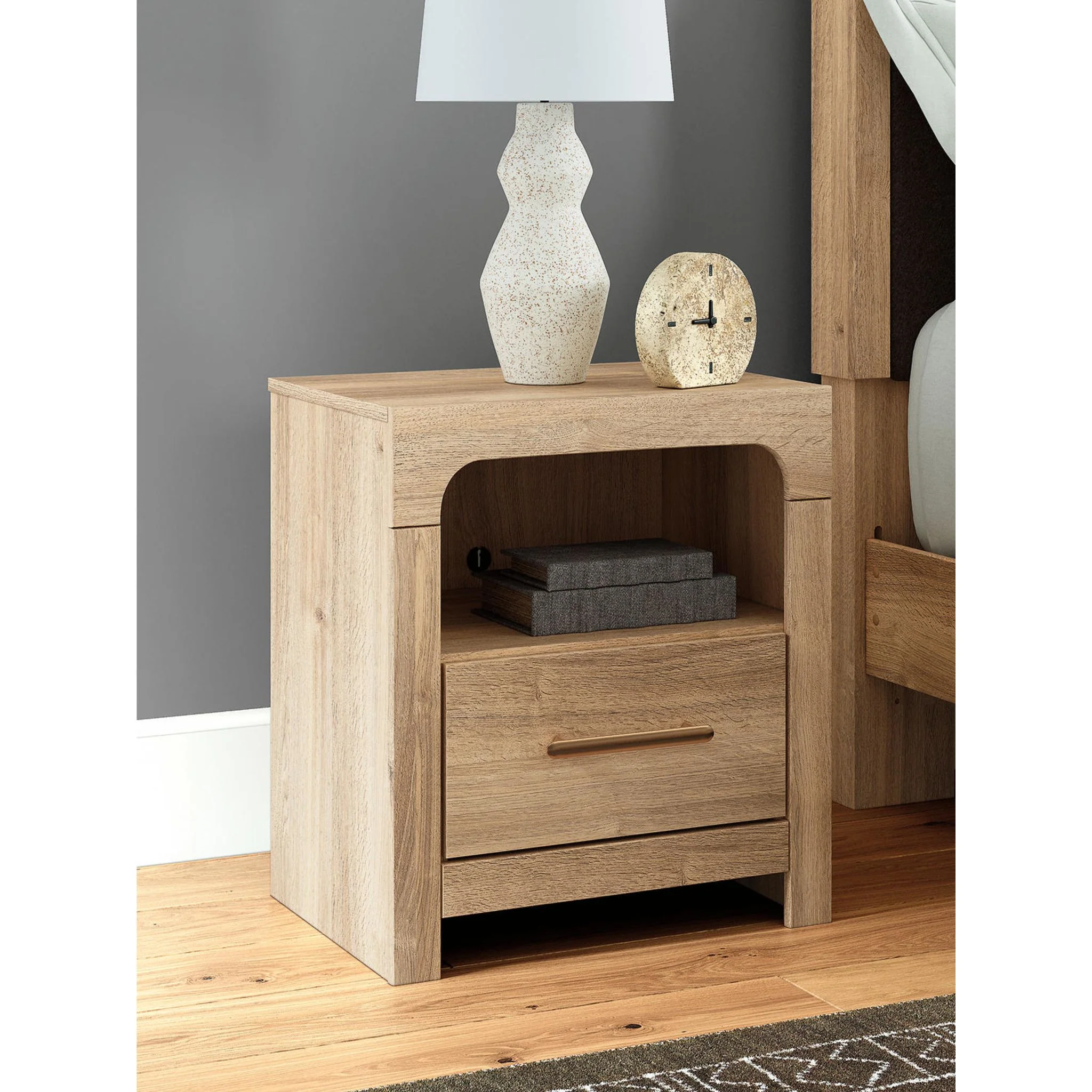 Kinlanni Nightstand - Tan - Image 11
