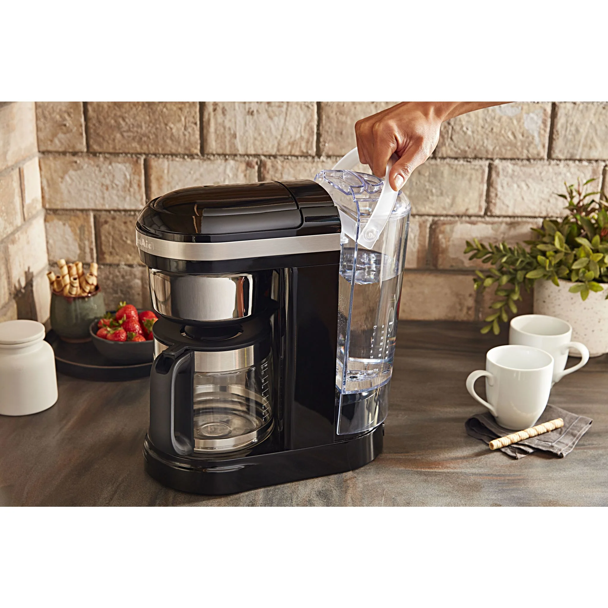 KitchenAid 12 Cup Drip Coffee Maker with Spiral Showerhead (KCM1208DG) - Charcoal Grey - Image 9