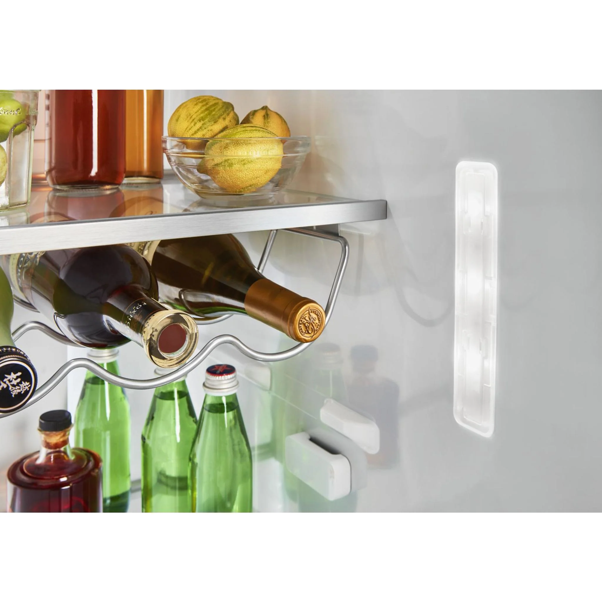 KitchenAid 19.9 cu.. ft. Counter-Depth Side-by-Side Refrigerator with Exterior Ice and Water and PrintShield finish - Stainless Steel (KRSC700HPS) - Image 36