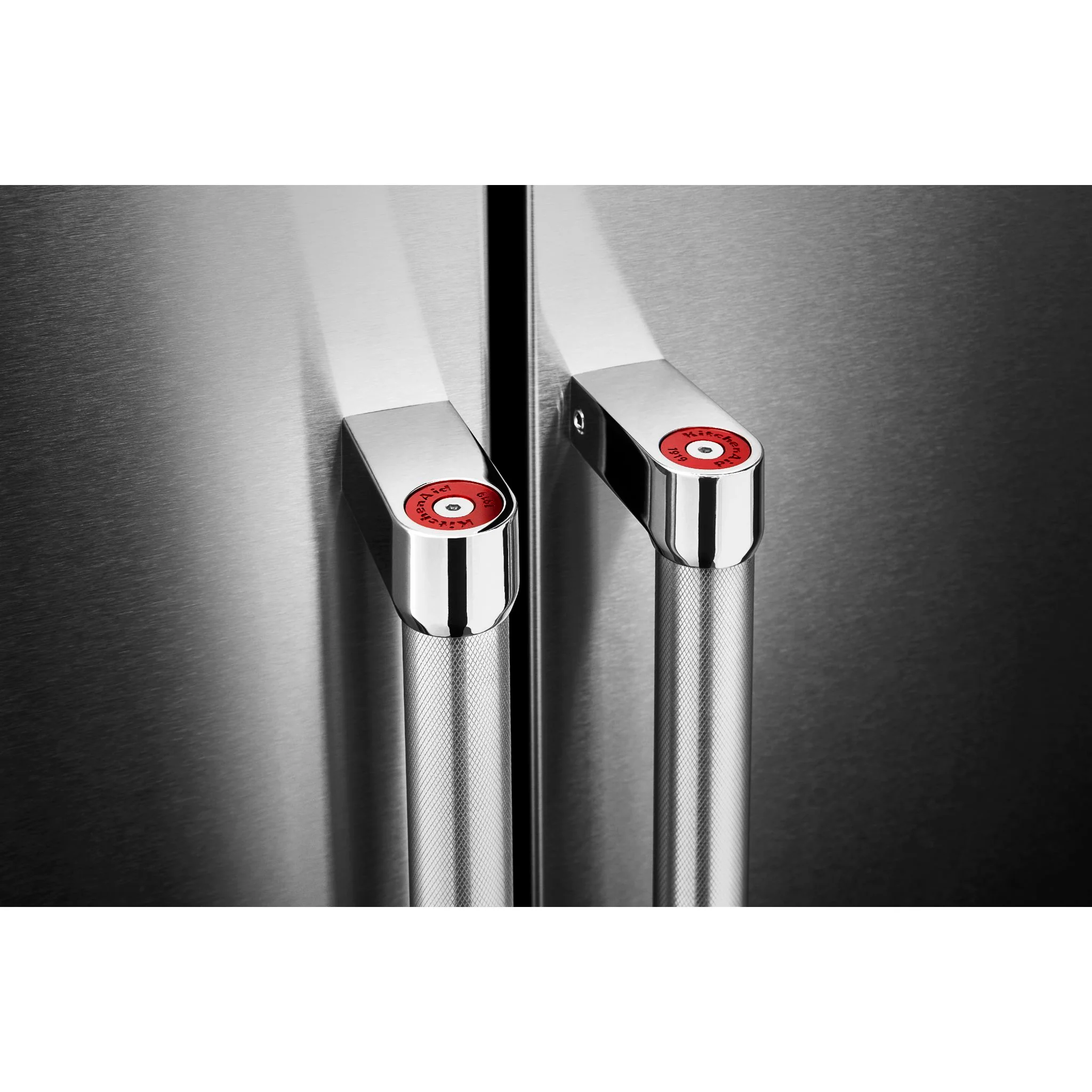 KitchenAid 19.9 cu.. ft. Counter-Depth Side-by-Side Refrigerator with Exterior Ice and Water and PrintShield finish - Stainless Steel (KRSC700HPS) - Image 4
