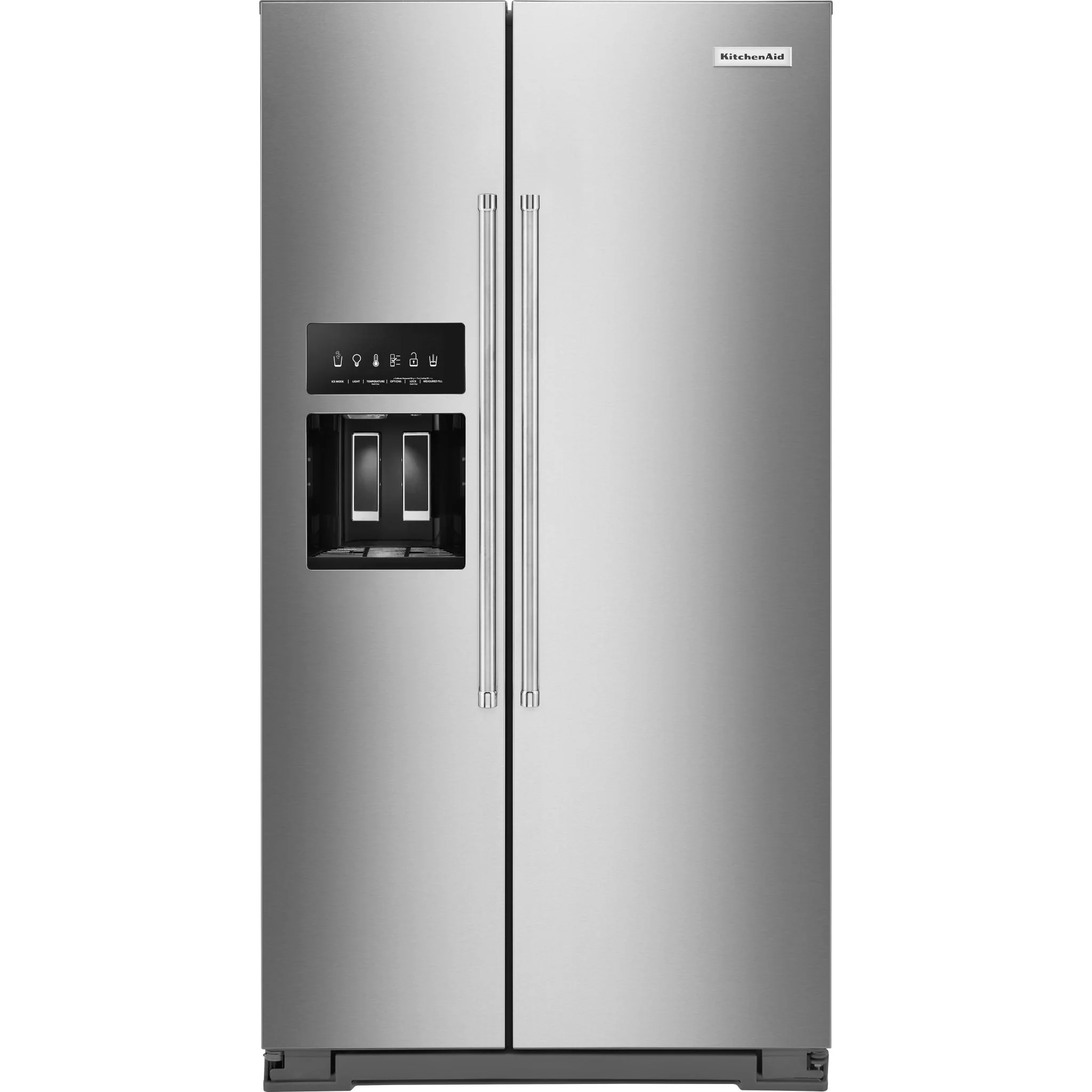KitchenAid 19.9 cu.. ft. Counter-Depth Side-by-Side Refrigerator with Exterior Ice and Water and PrintShield finish - Stainless Steel (KRSC700HPS) - Image 42