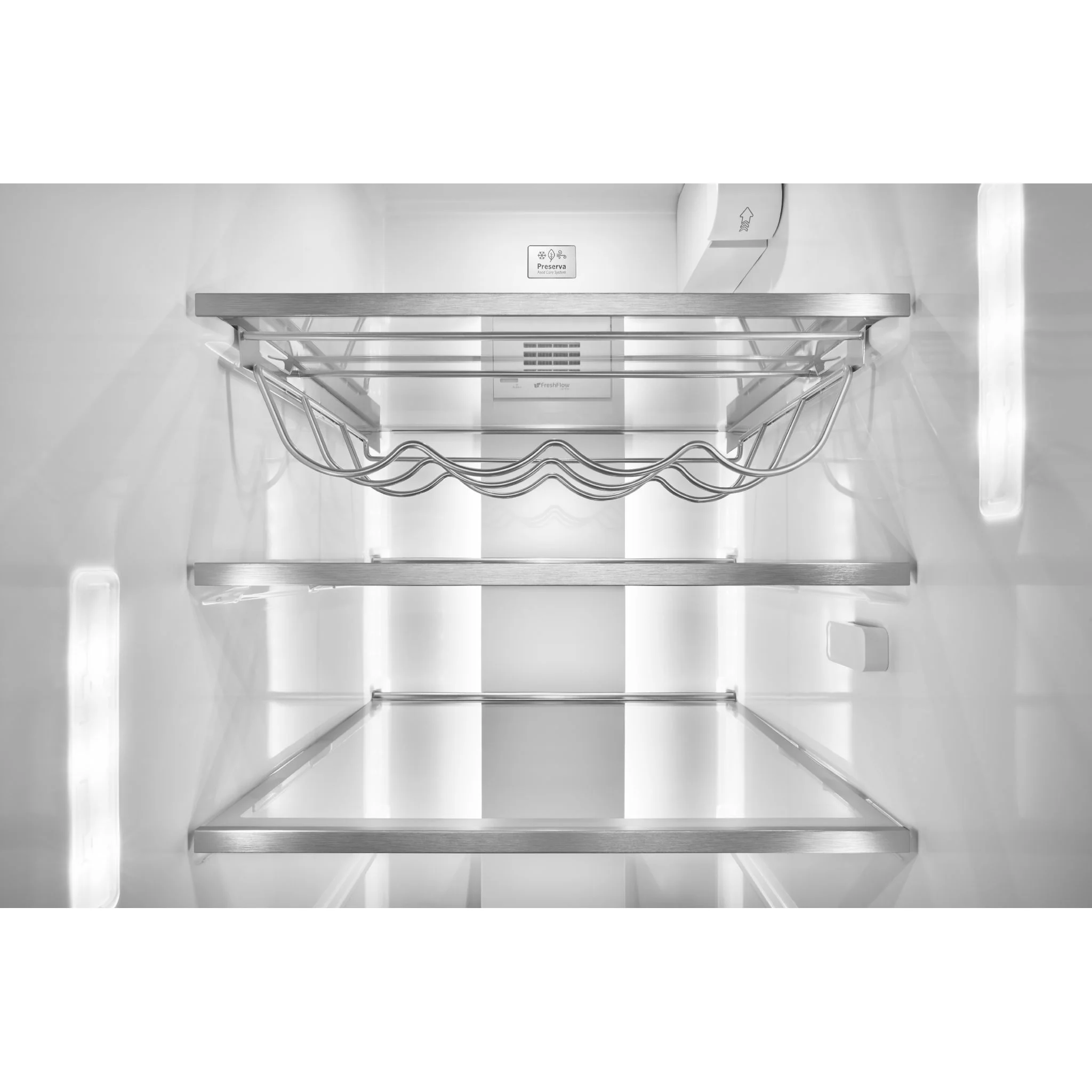 KitchenAid 24.8 cu.. ft. Side-by-Side Refrigerator with Exterior Ice and Water and PrintShield finish - Stainless Steel (KRSF705HPS) - Image 8