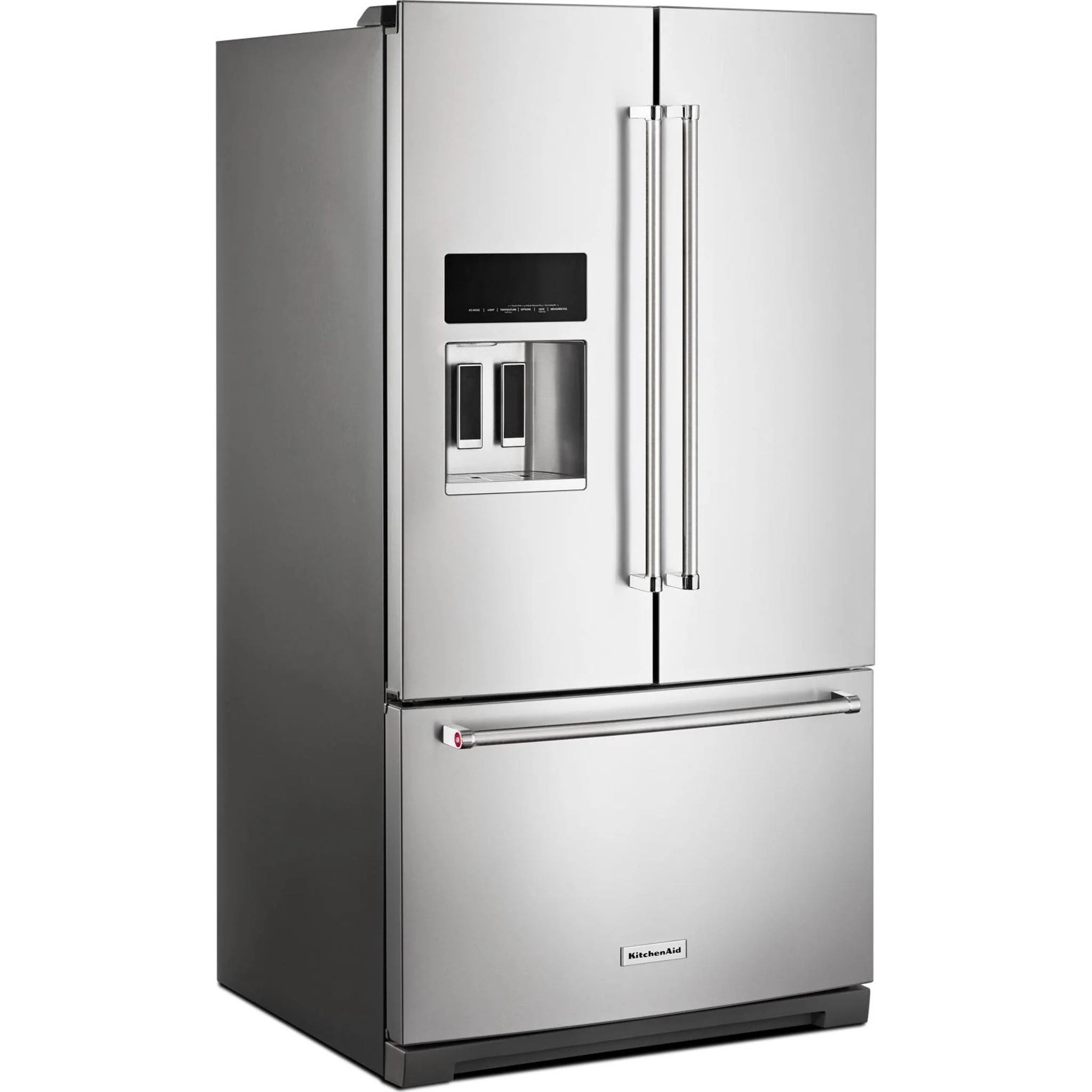KitchenAid  26.8 cu. ft. 36" Width Standard Depth French Door Refrigerator with Exterior Ice and Water (KRFF507HPS) - Image 10