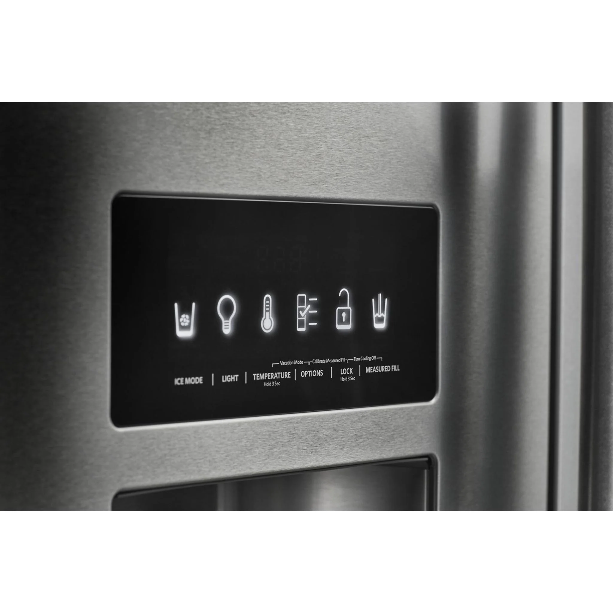 KitchenAid  26.8 cu. ft. 36" Width Standard Depth French Door Refrigerator with Exterior Ice and Water (KRFF507HPS) - Image 11