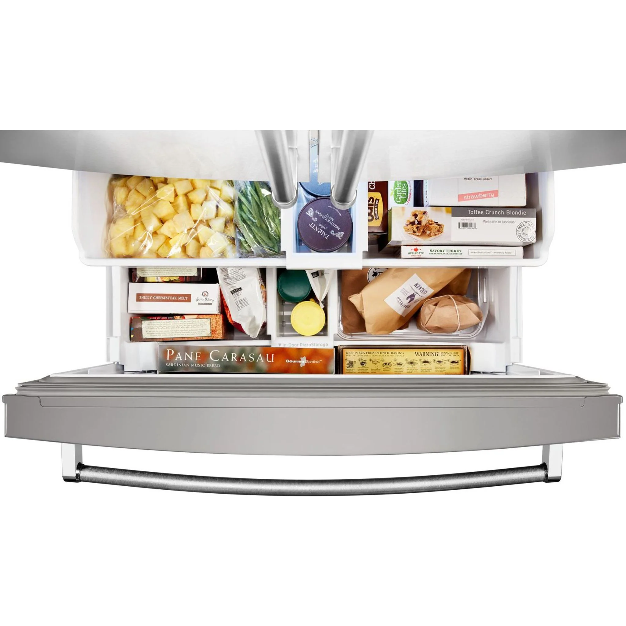 KitchenAid  26.8 cu. ft. 36" Width Standard Depth French Door Refrigerator with Exterior Ice and Water (KRFF507HPS) - Image 34